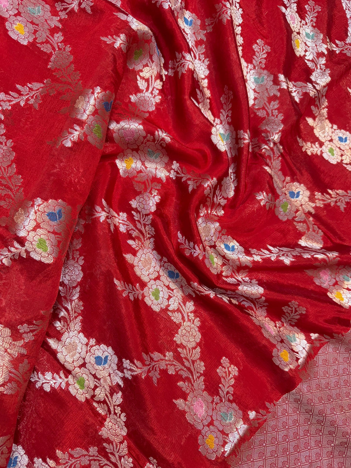 Raw mango Mina banarasi saree