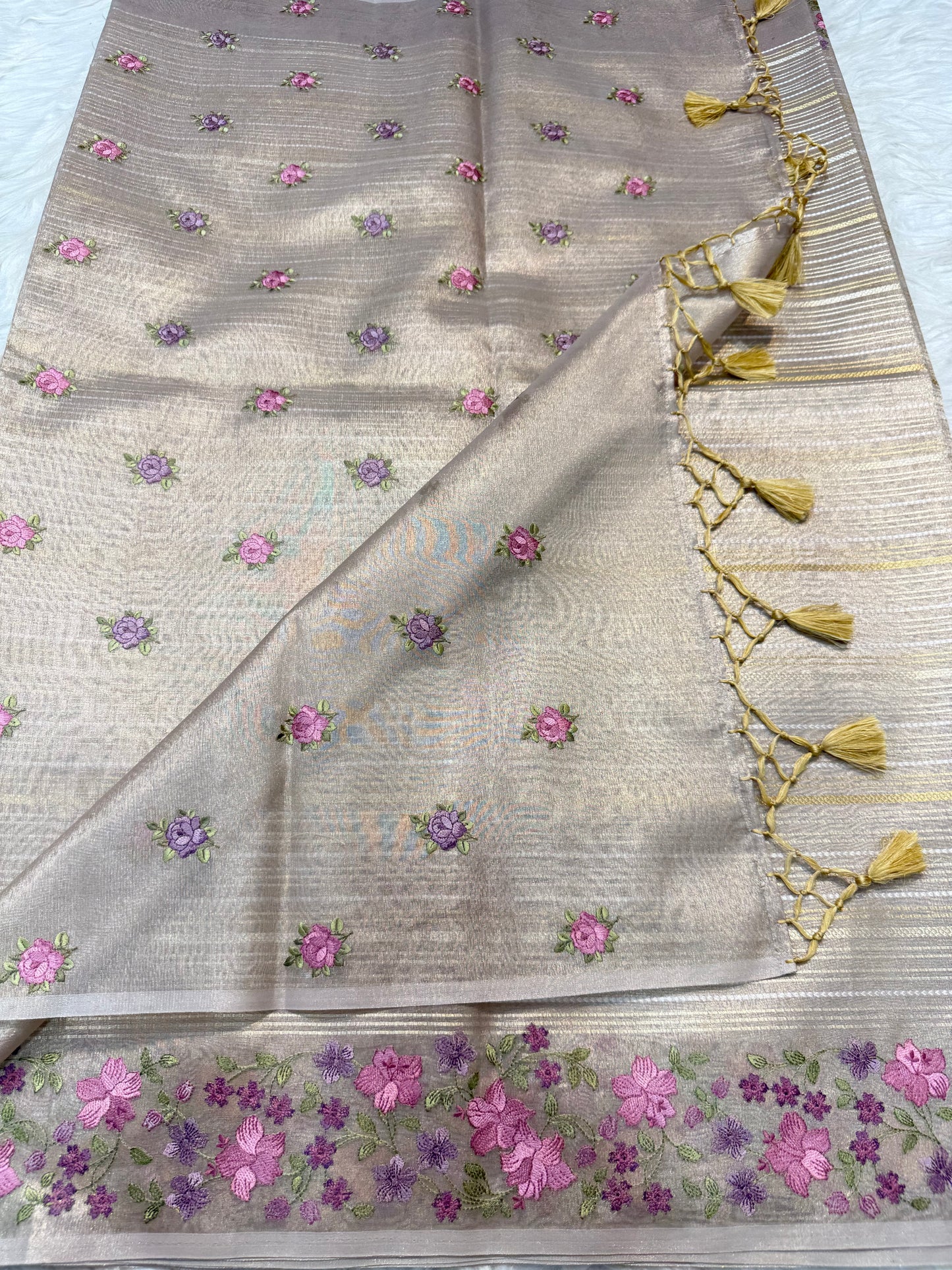 Banarasi Tissue embroidery saree
