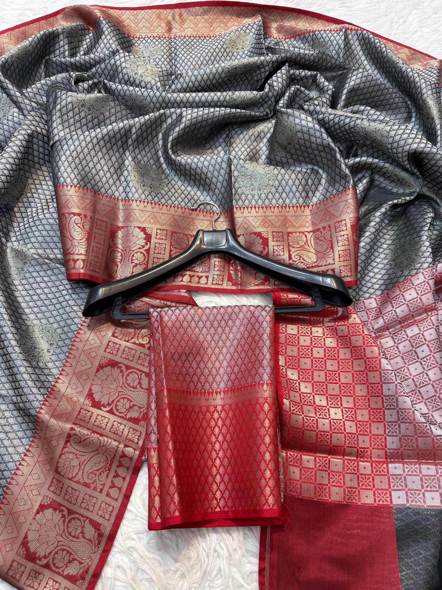 Kora muslin silk Banarasi saree