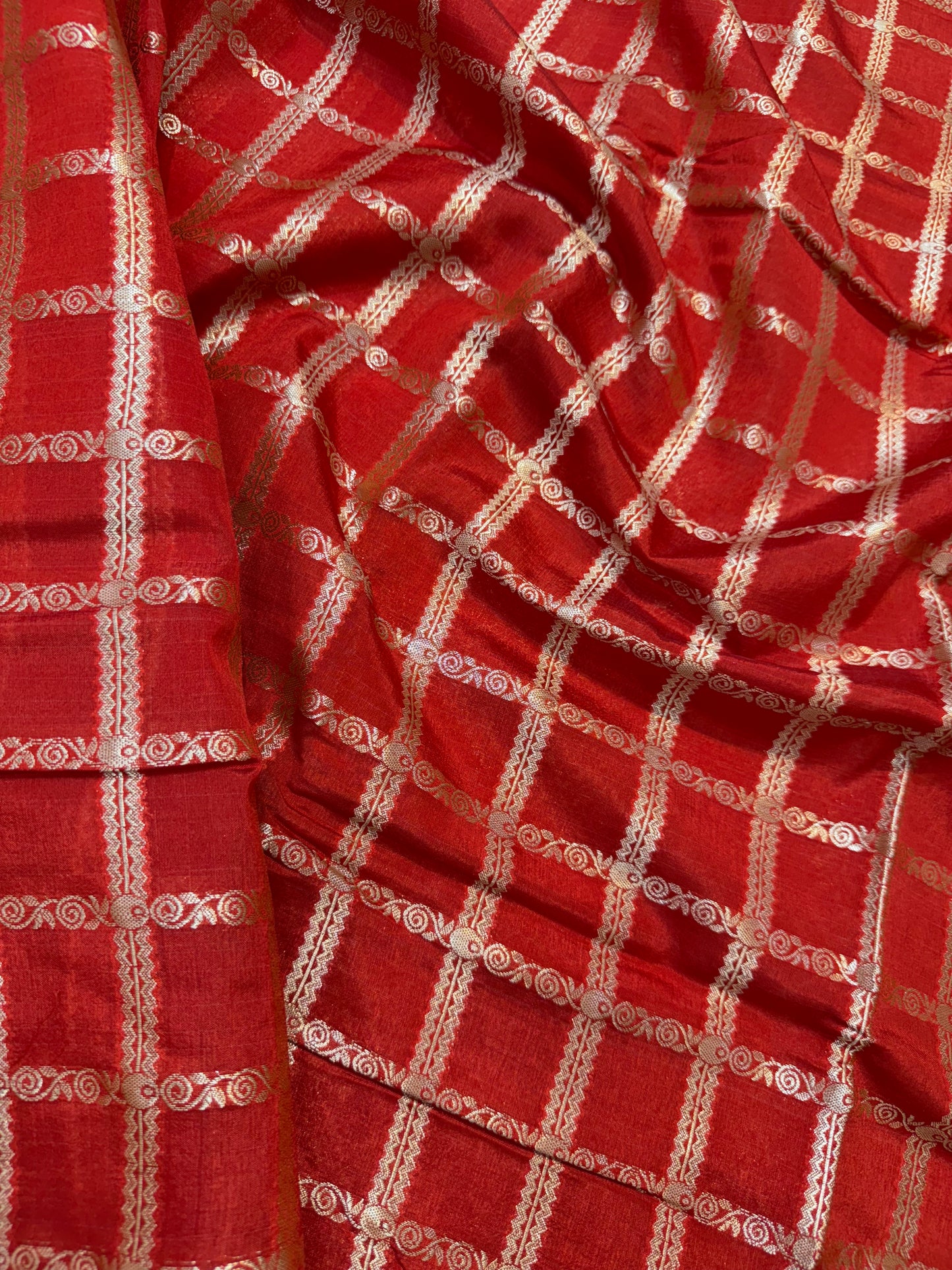 Semi Raw mango banarasi saree