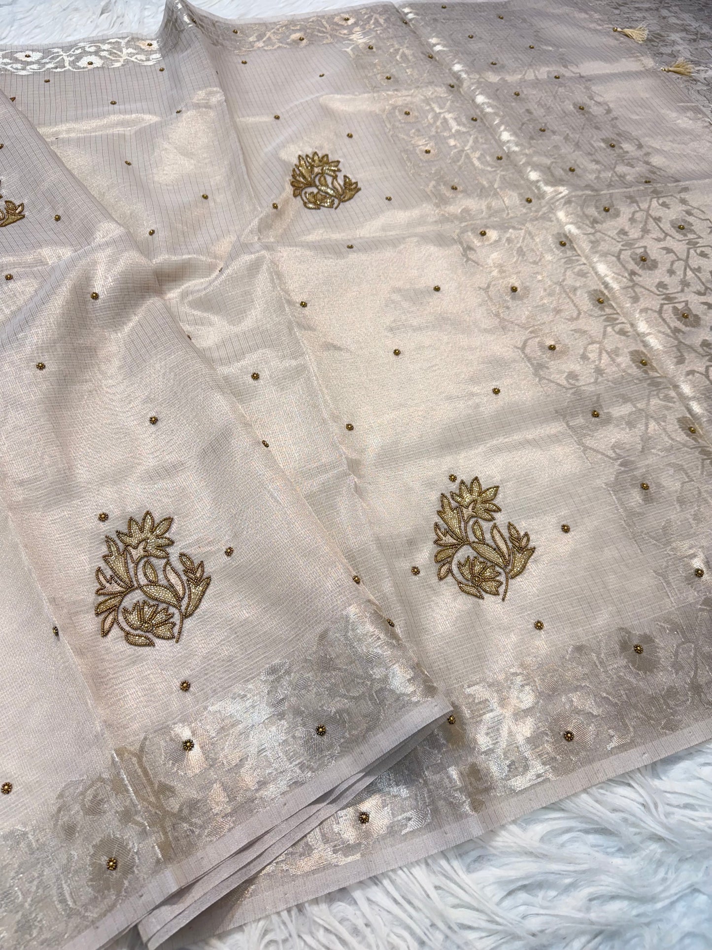tissue kota handwork banarasi saree se