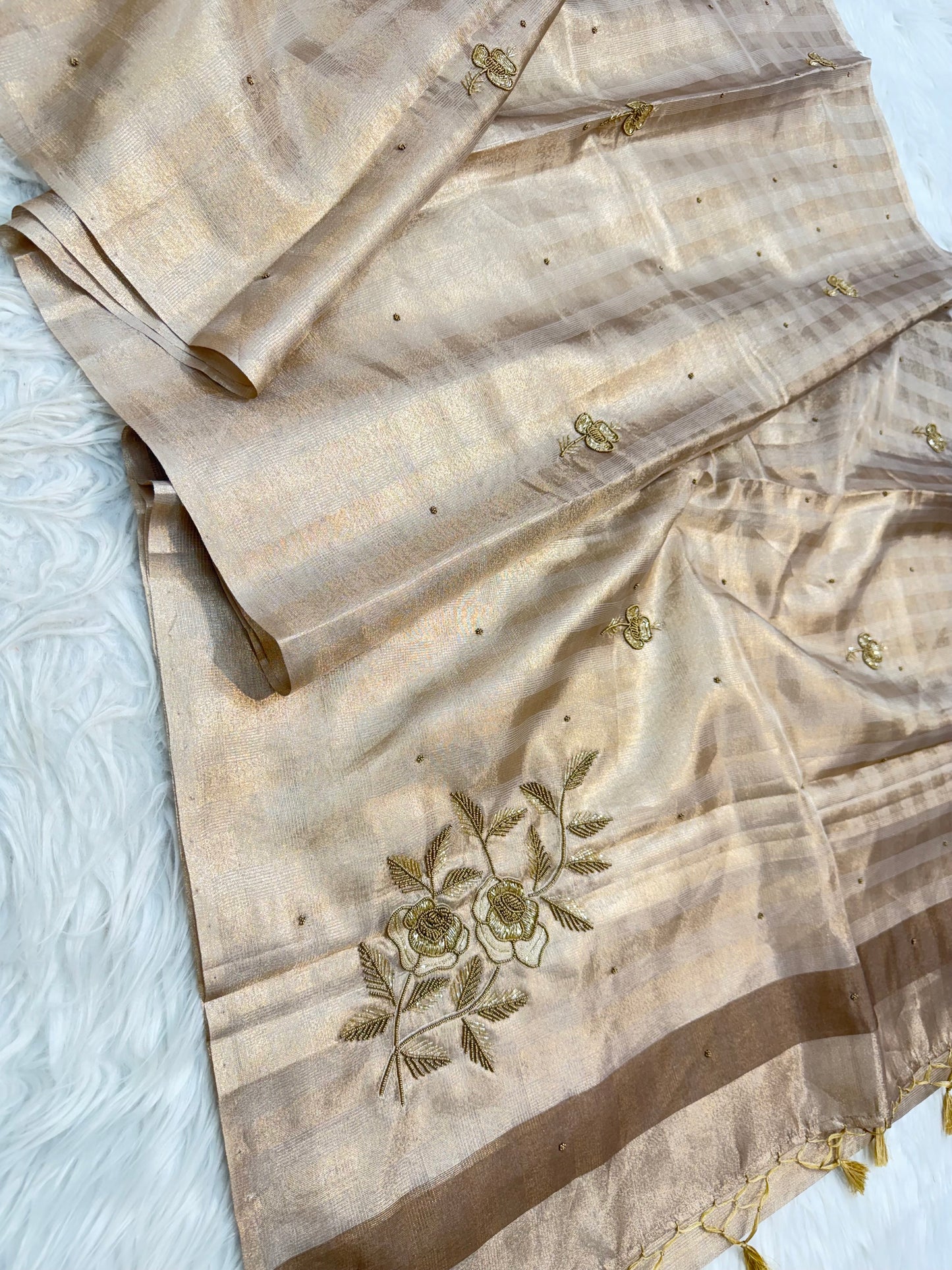 Tissue Kota handwork Banarasi Sarees