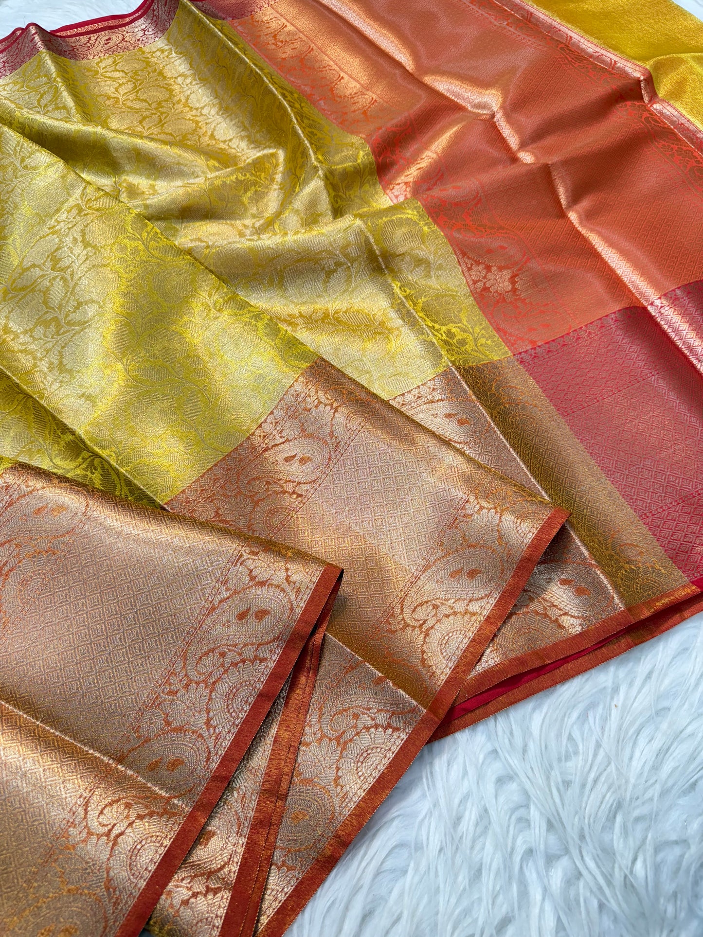 Tissue brocade Banaras silk saree