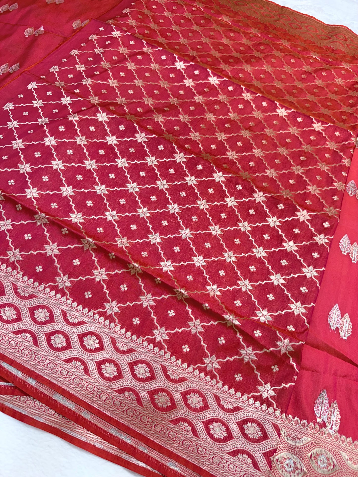 Mharani shade katan Banarasi silk Saree
