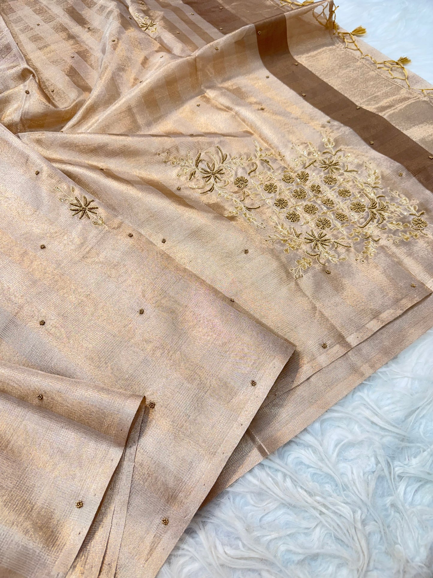 Tissue kota handwork Banarasi saree