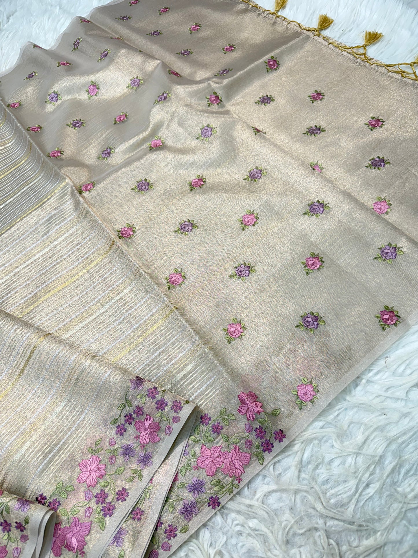 Banarasi Tissue embroidery saree