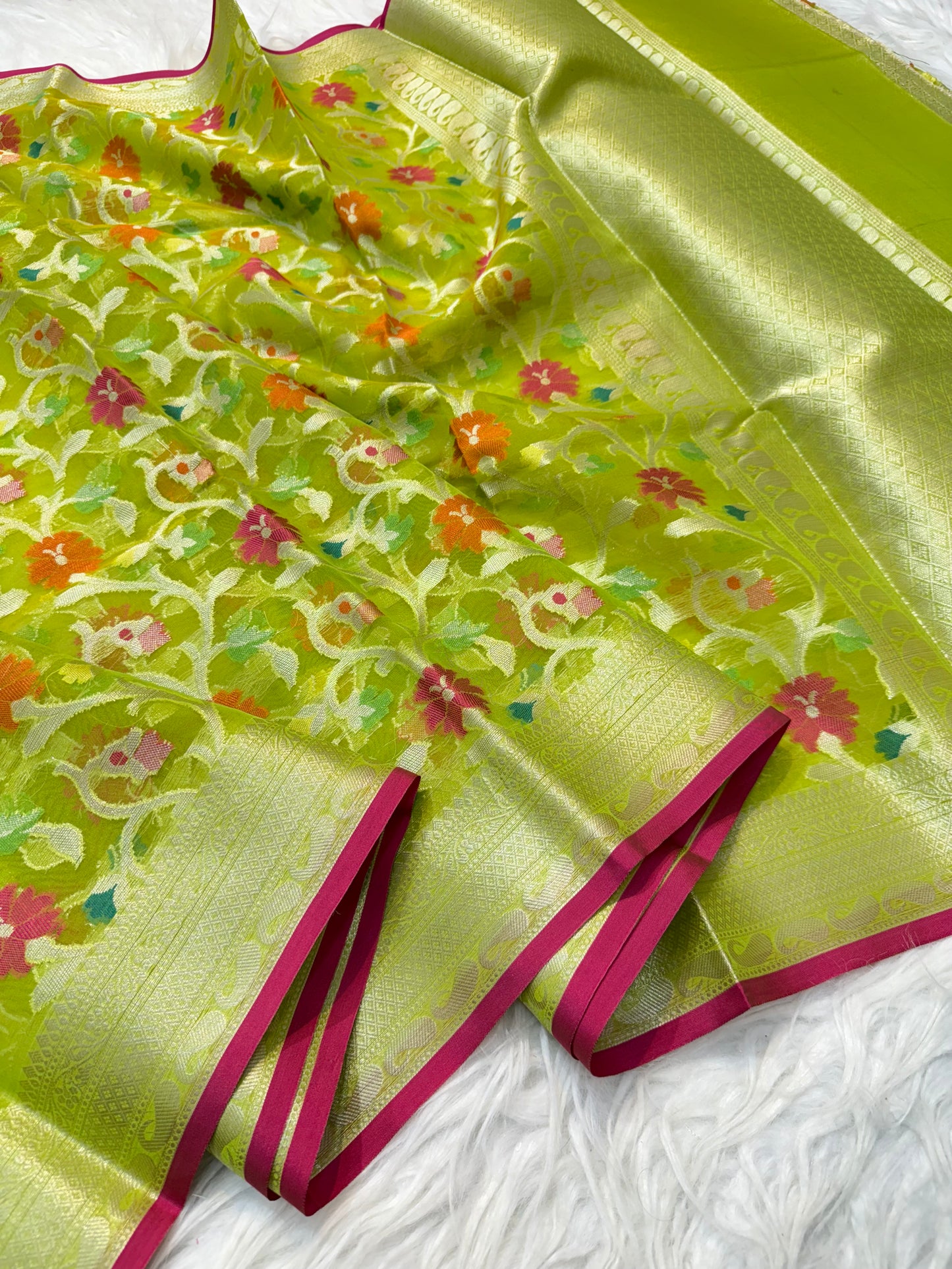 Banarasi kora organza saree