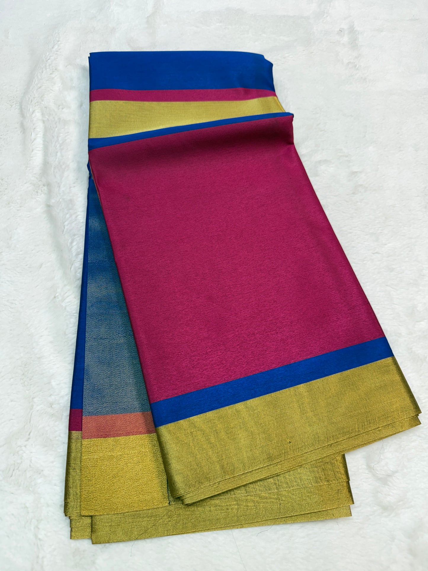 Multicolour shade premium soft silk Banarasi saree