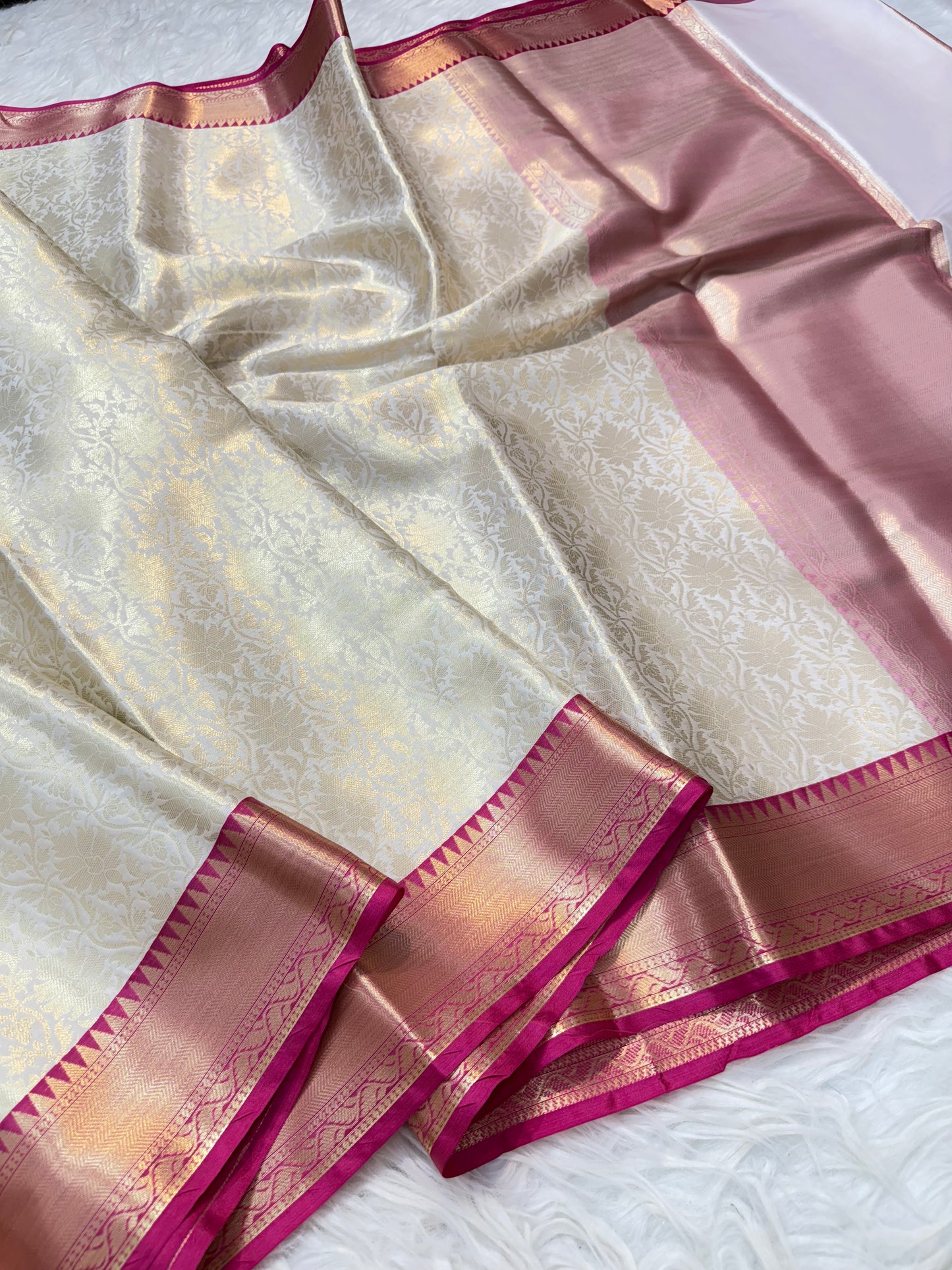 Banaras Semi kanchi brocade silk saree