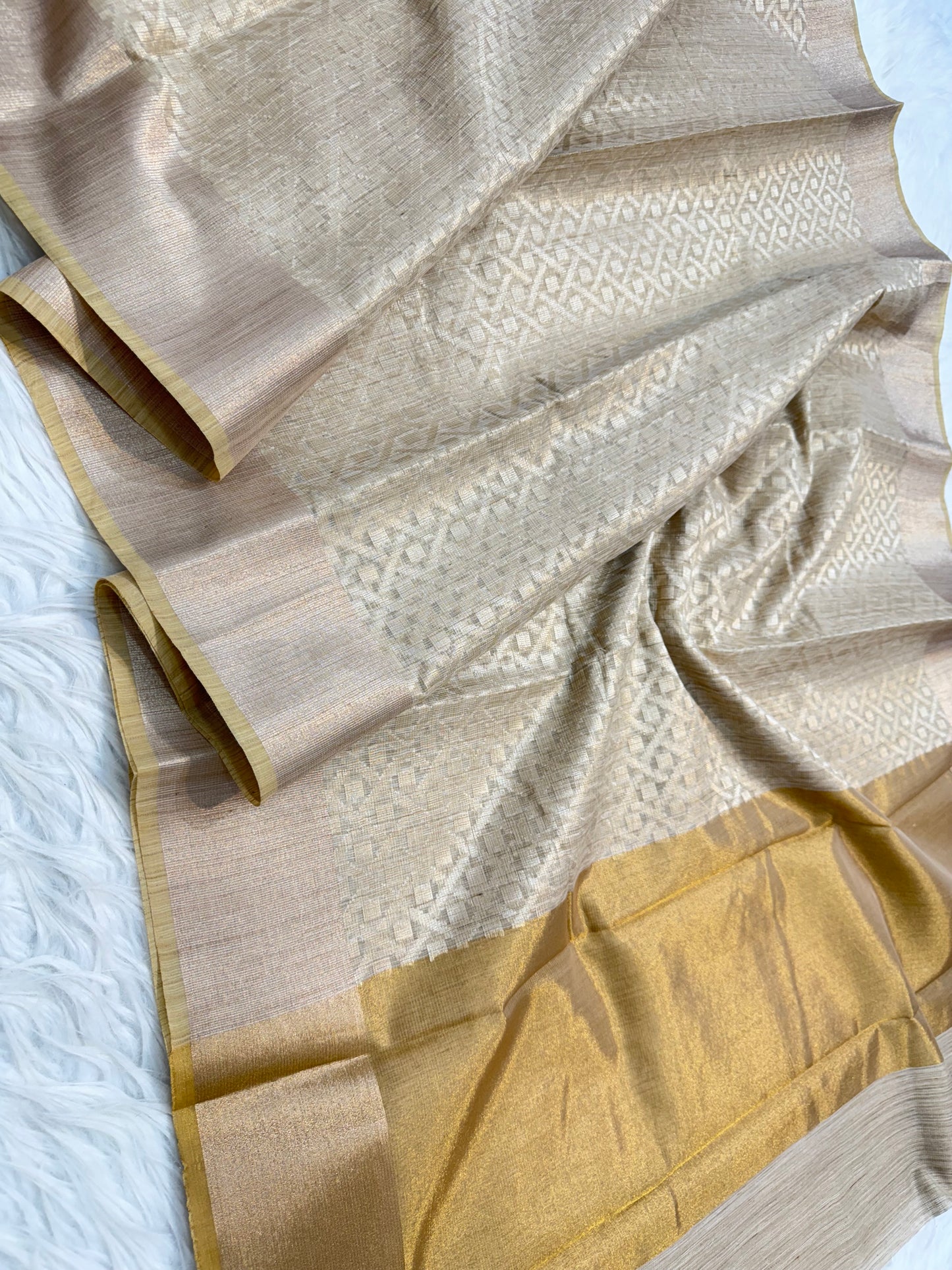Banarasi semi tusar jute saree