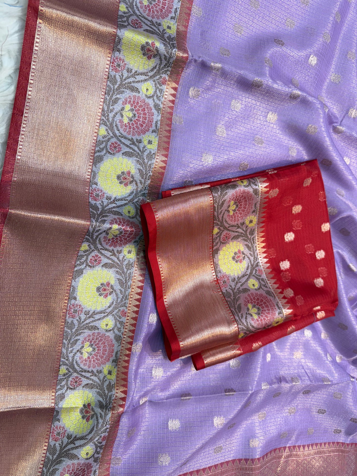 tissue kota paithani border banarasi saree