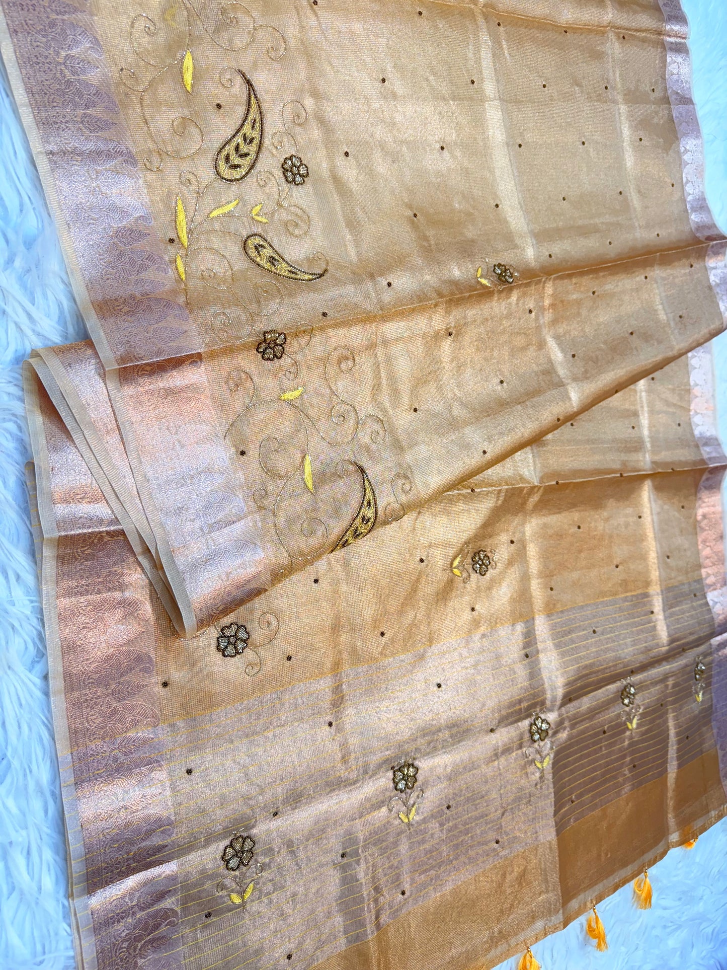 tissue kota handwork banarasi saree