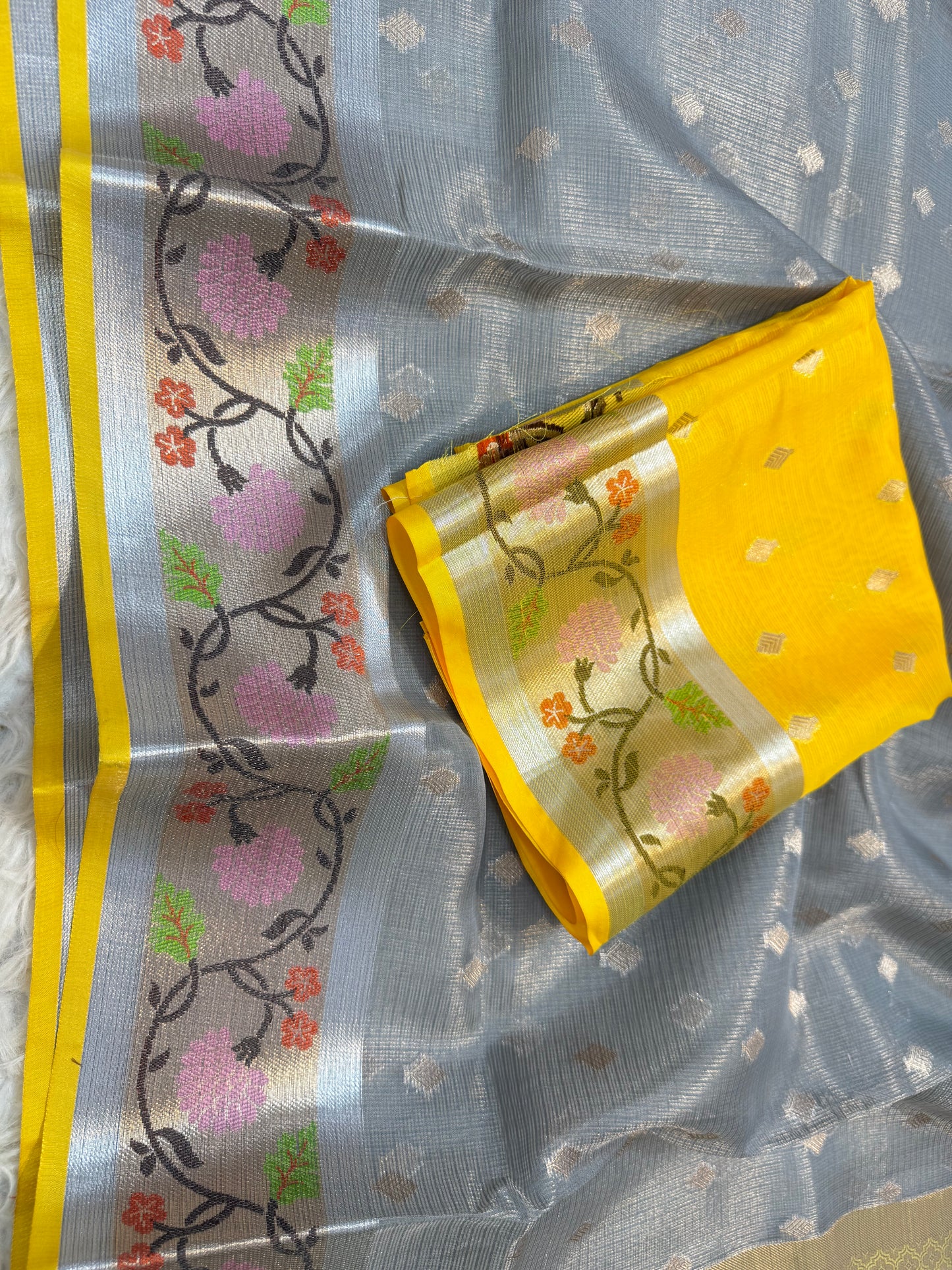 tissue kota paithani border banarasi saree