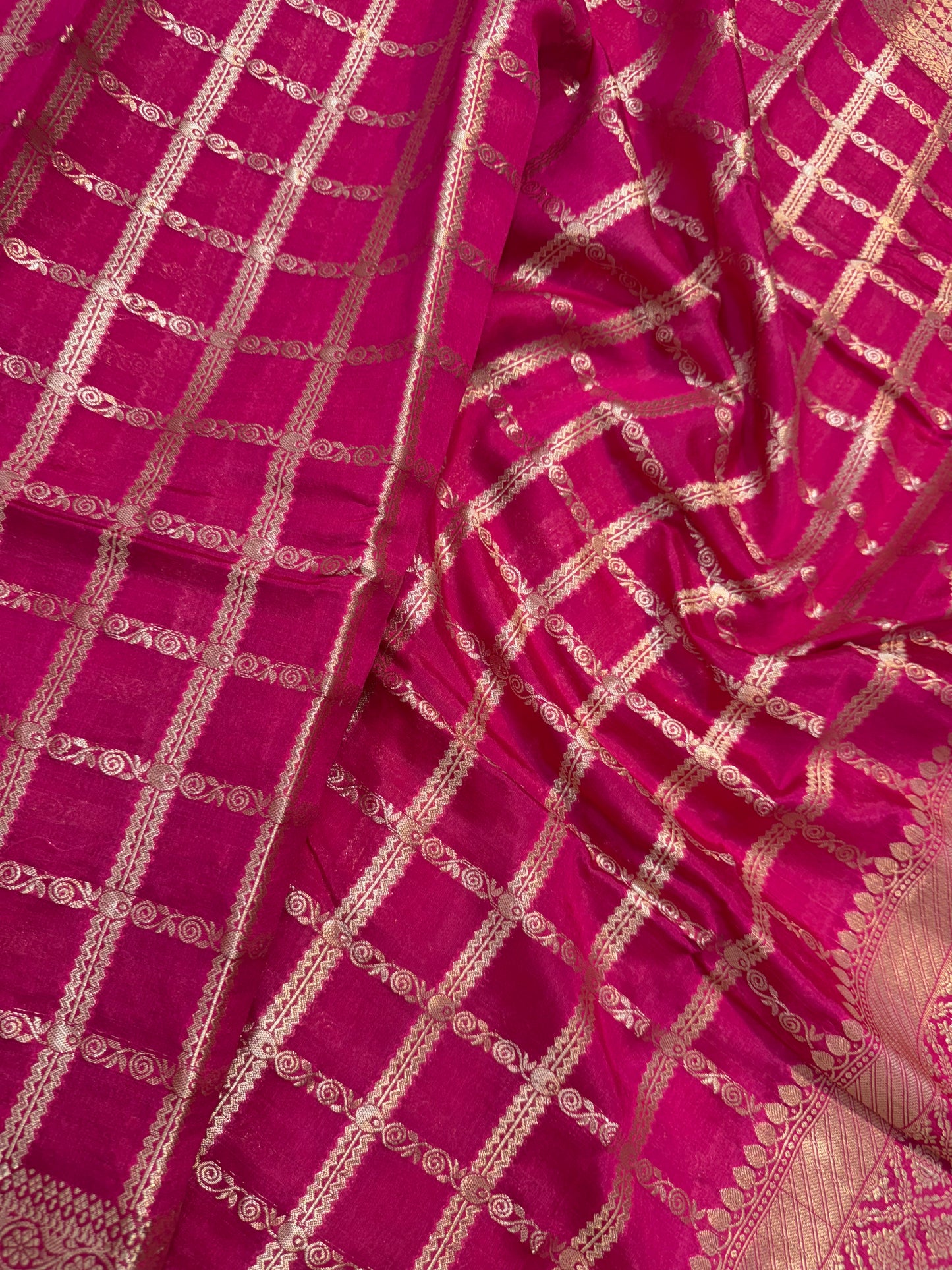 Semi Raw mango banarasi saree