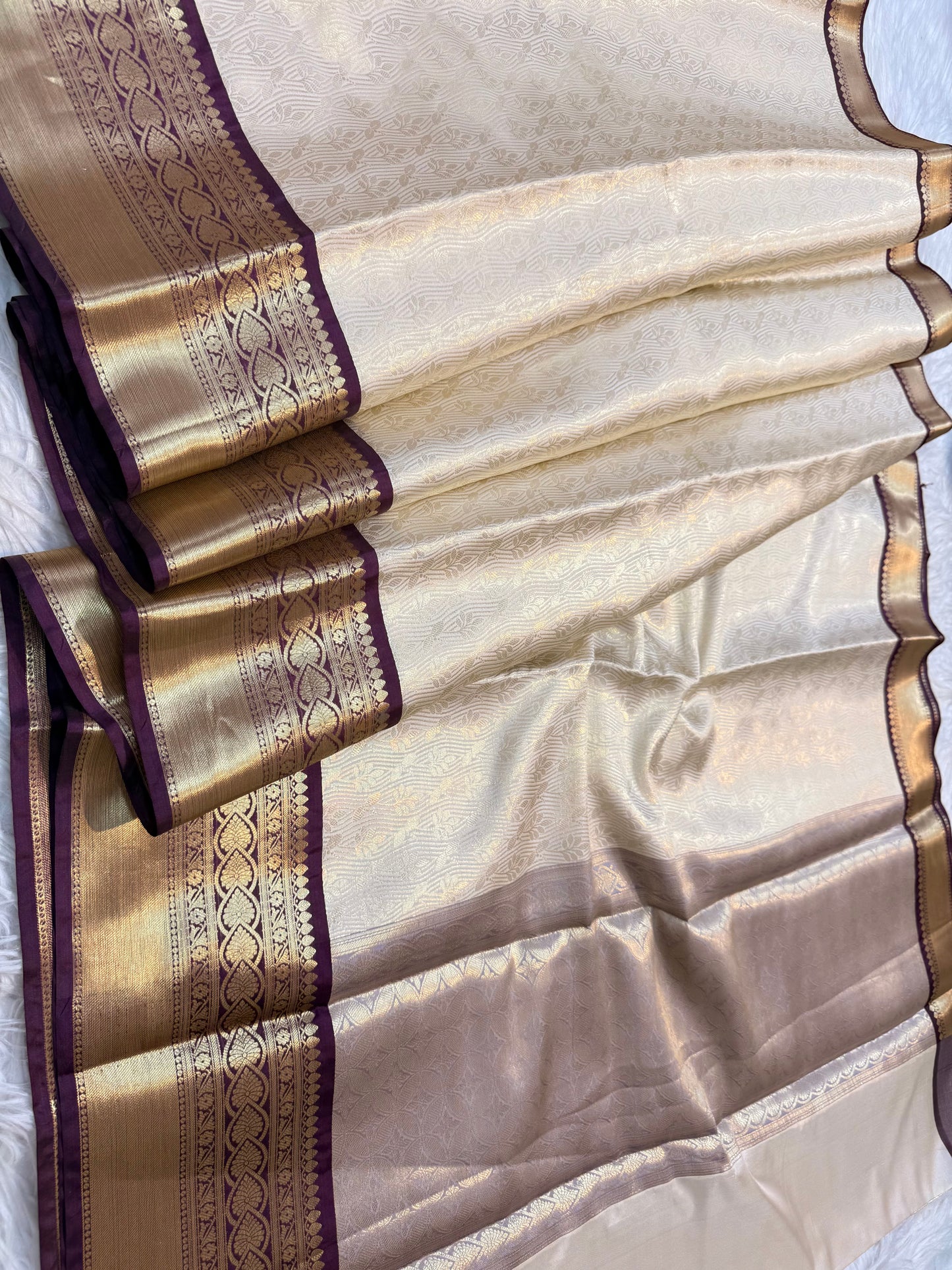 Banaras Semi kanchi brocade silk saree