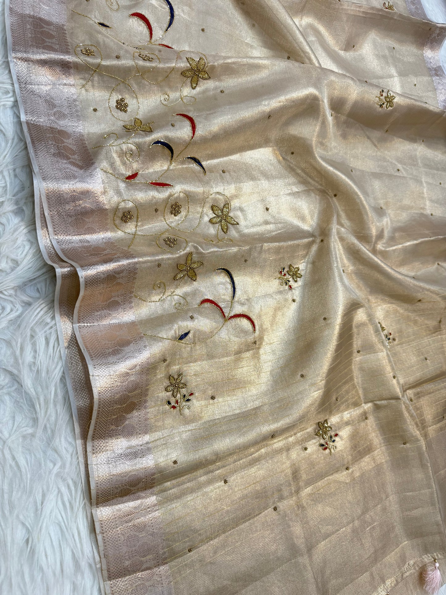 Tissue Kota handwork Banarasi Sarees