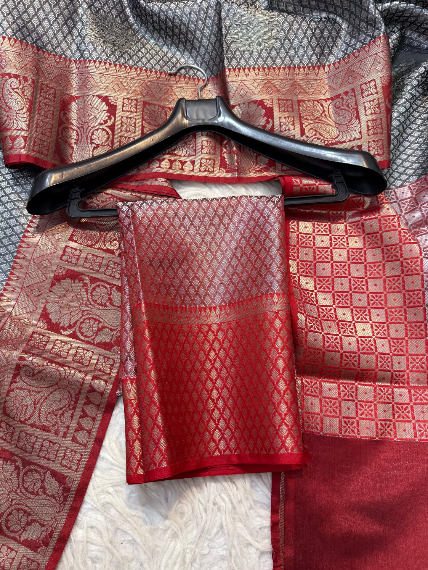 Kora muslin silk Banarasi saree