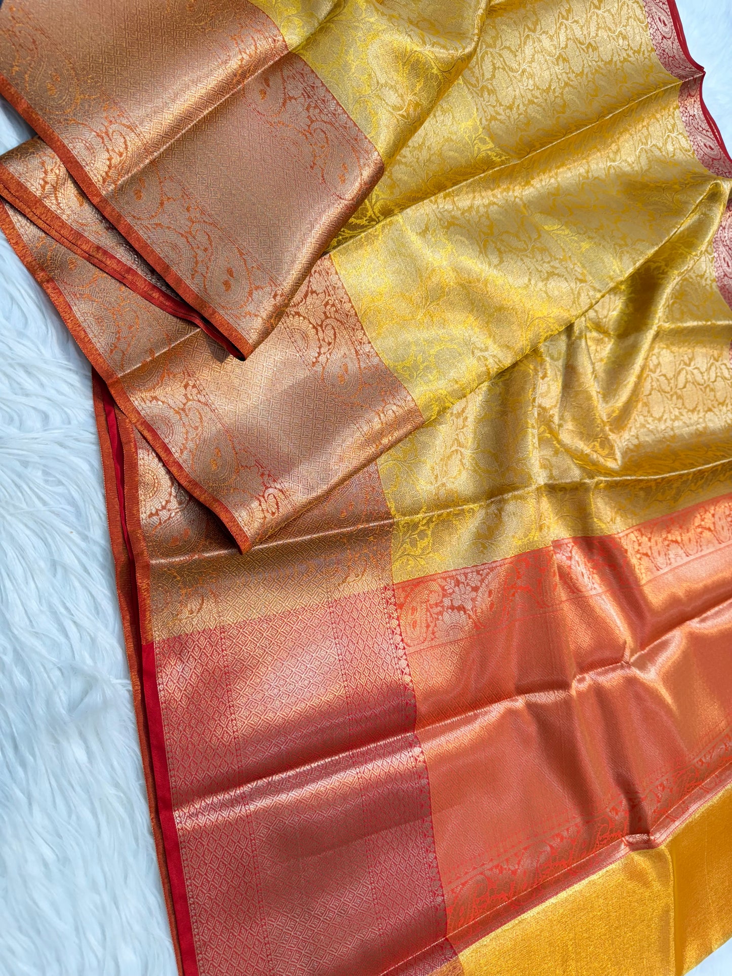 Tissue brocade Banaras silk saree