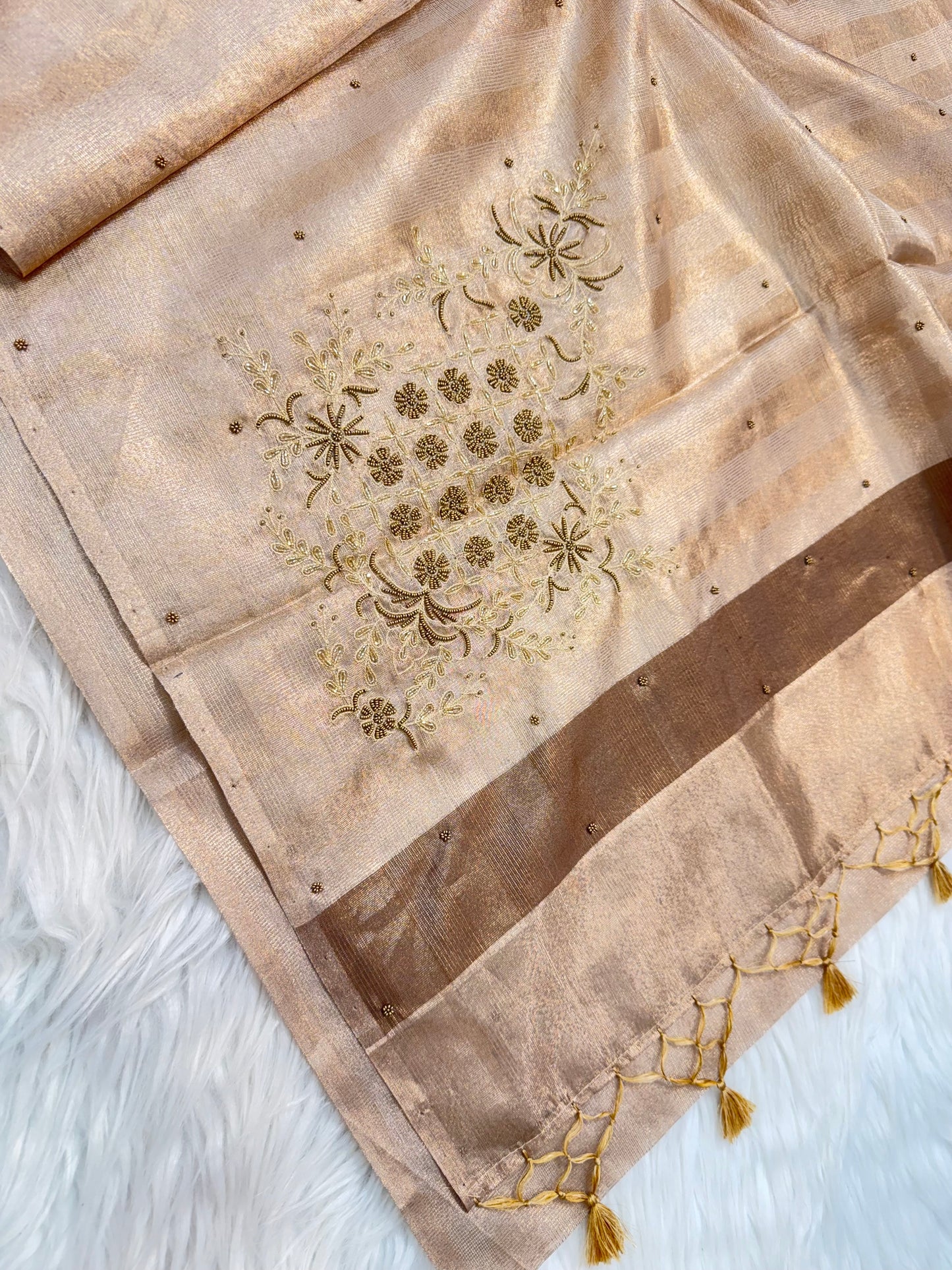 Tissue kota handwork Banarasi saree