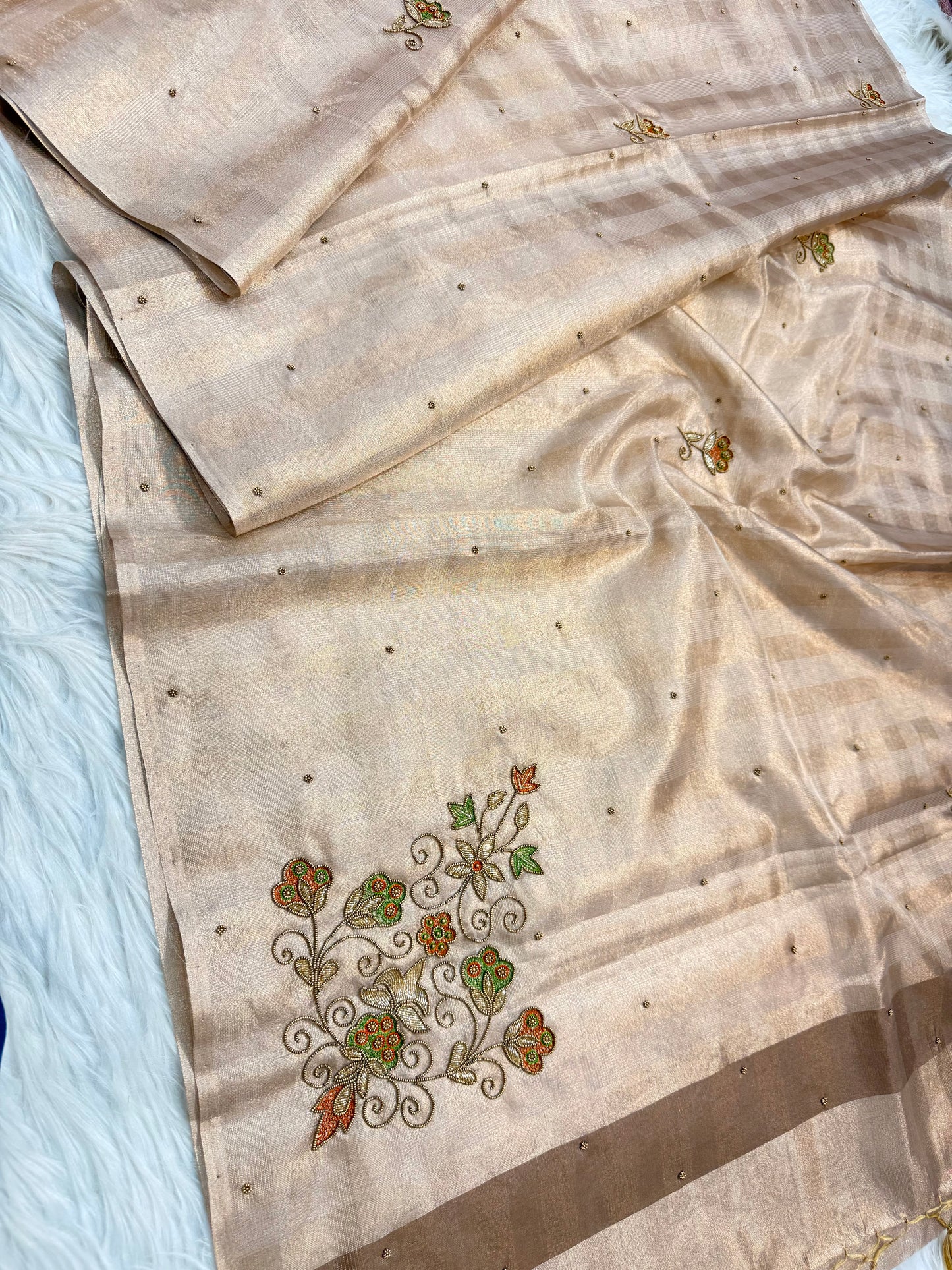 Tissue Kota handwork Banarasi Sarees
