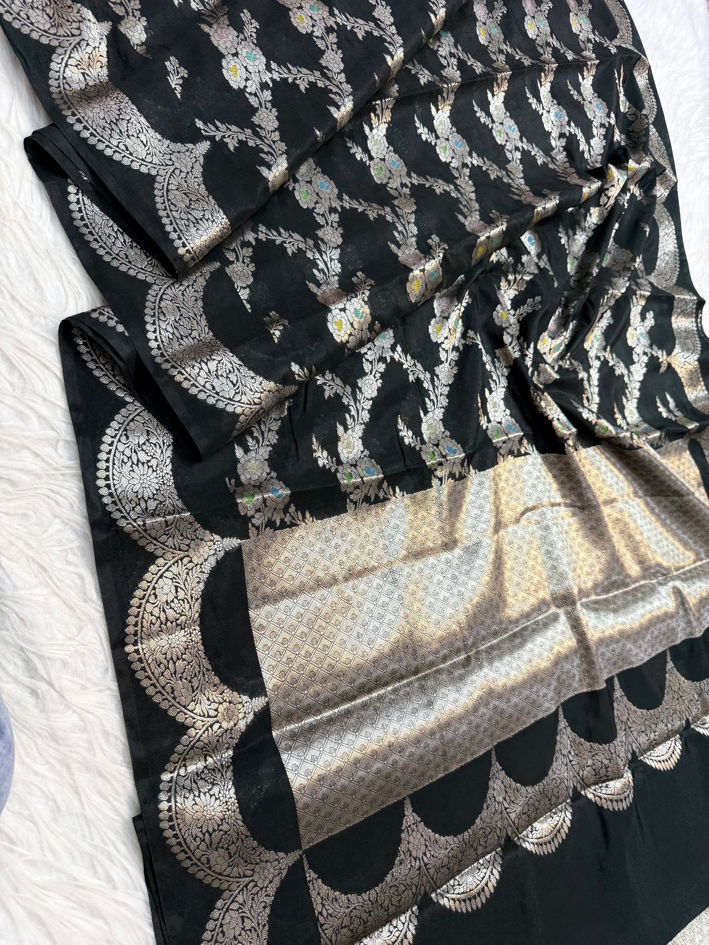 Raw mango Mina banarasi saree