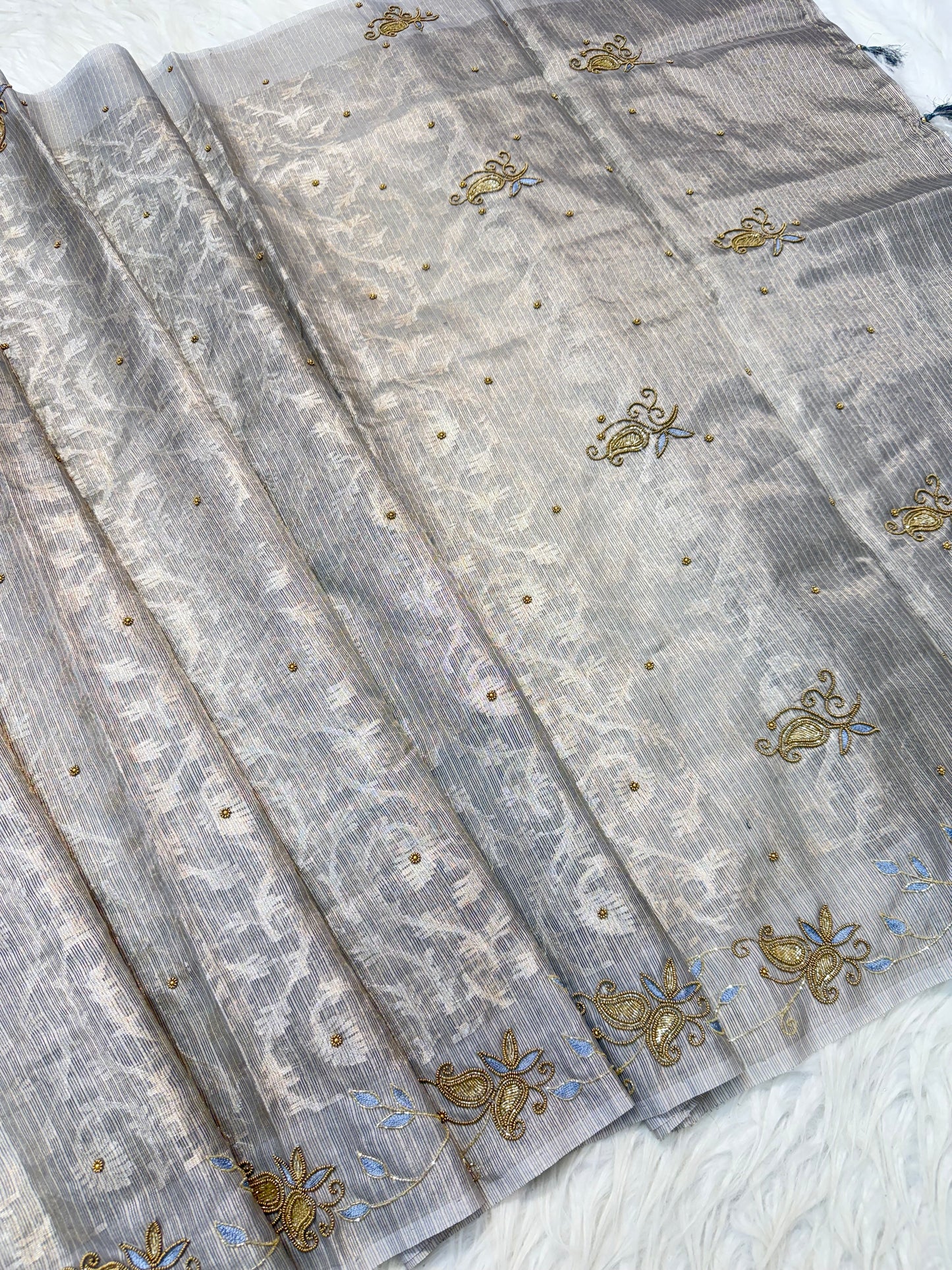 Tissue Kota handwork Banarasi Sarees