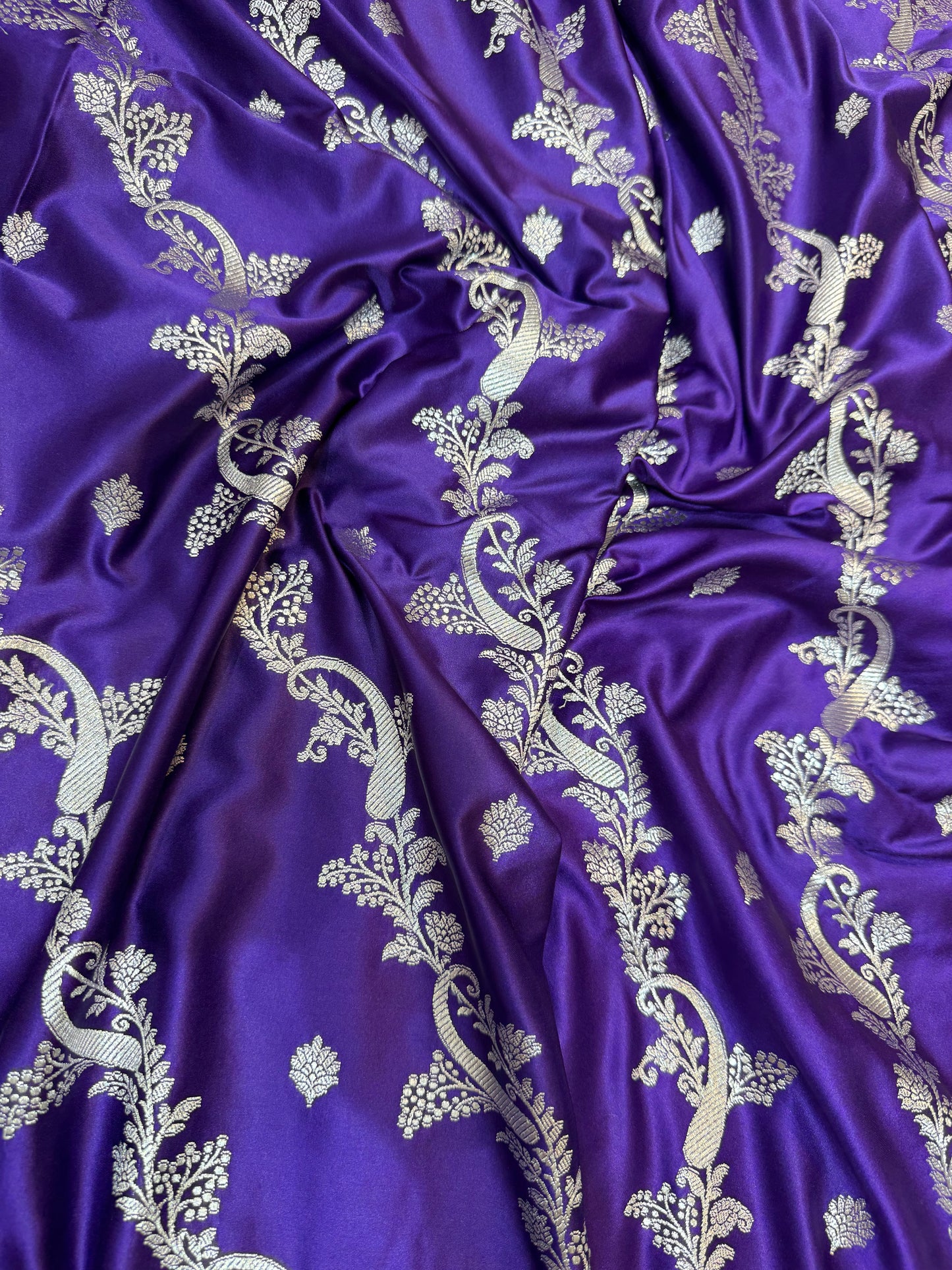 Navy premium mashru katan Banarasi saree