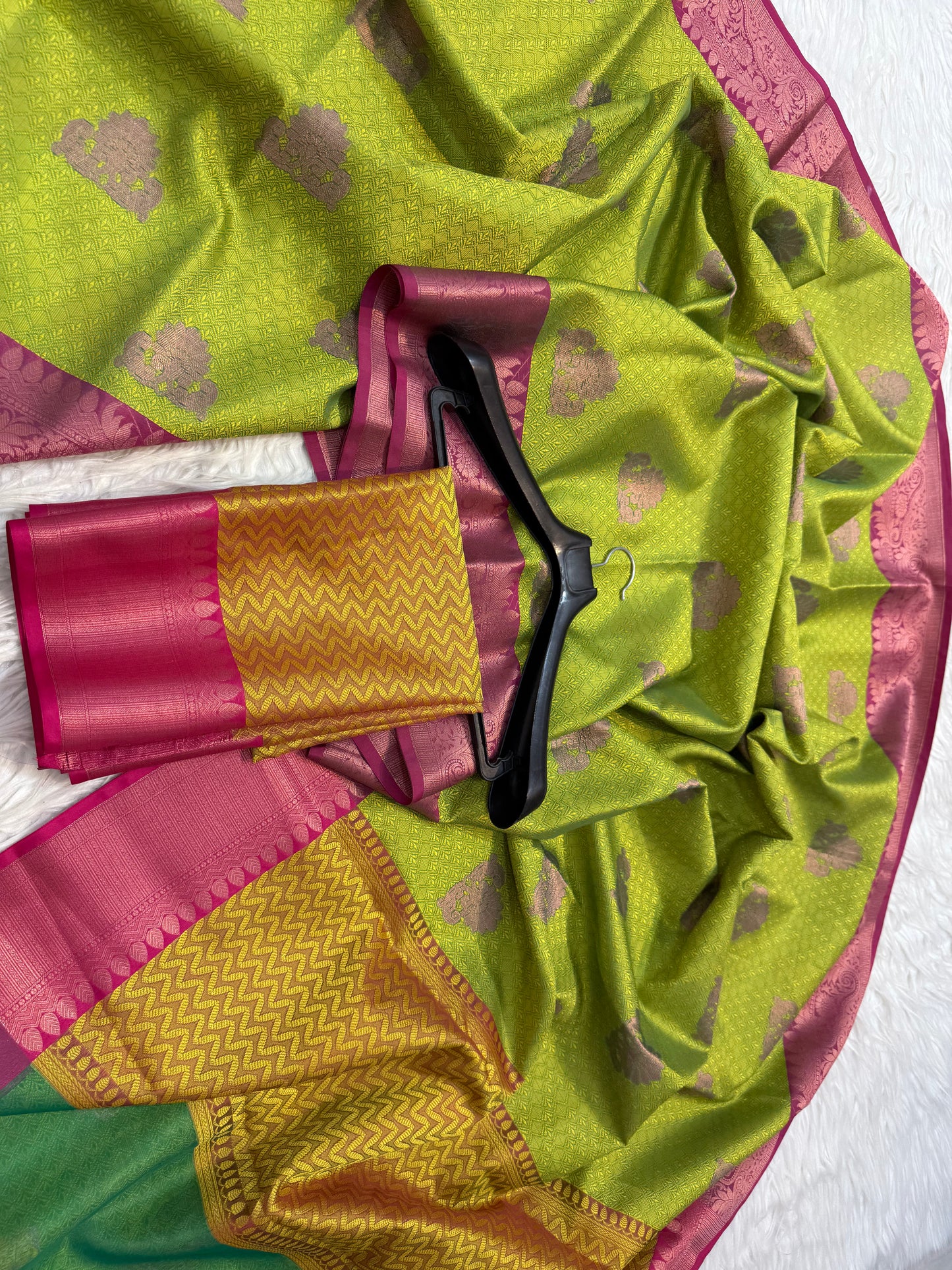 Kora muslin silk Banarasi saree