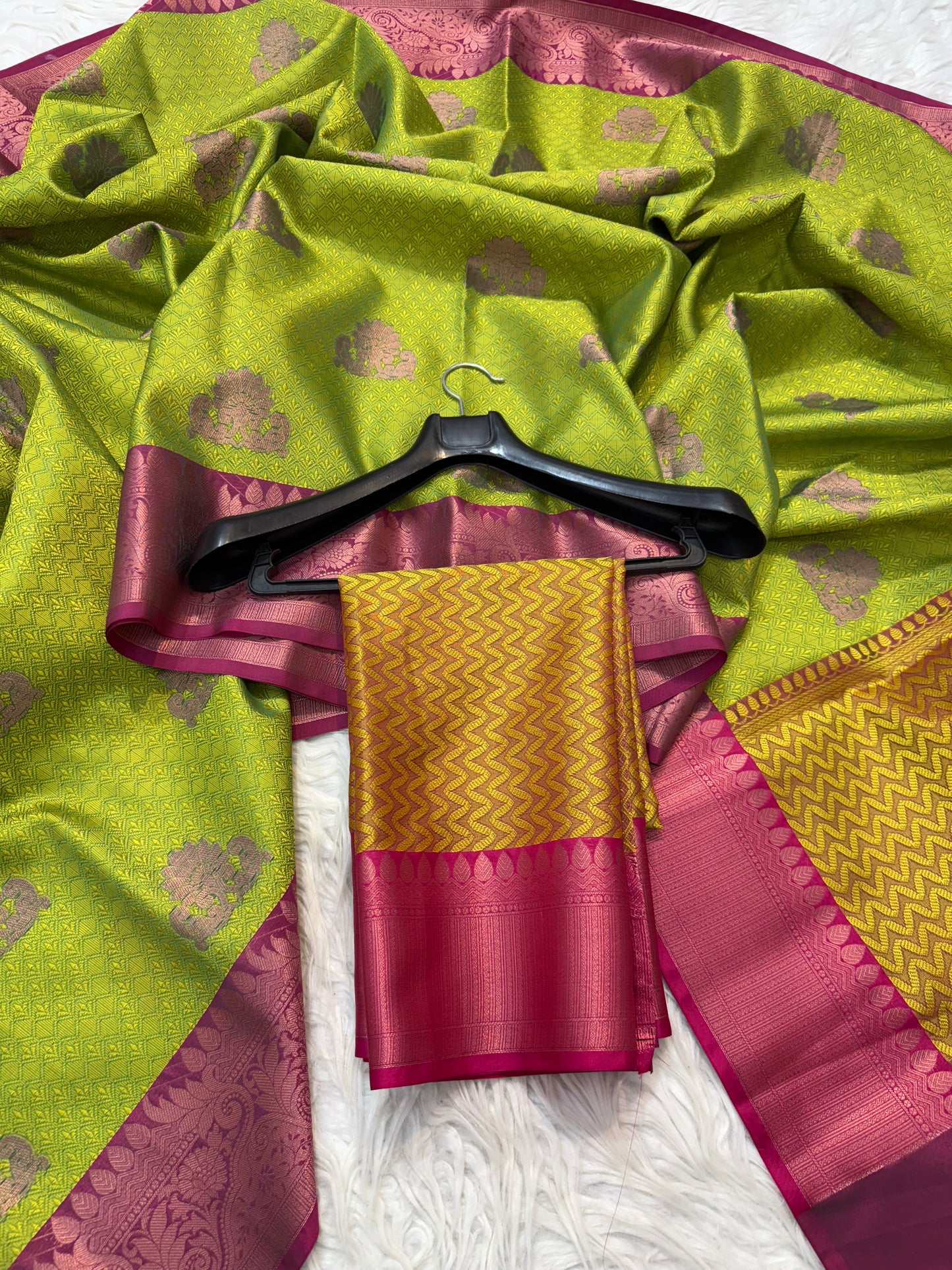 Kora muslin silk Banarasi saree