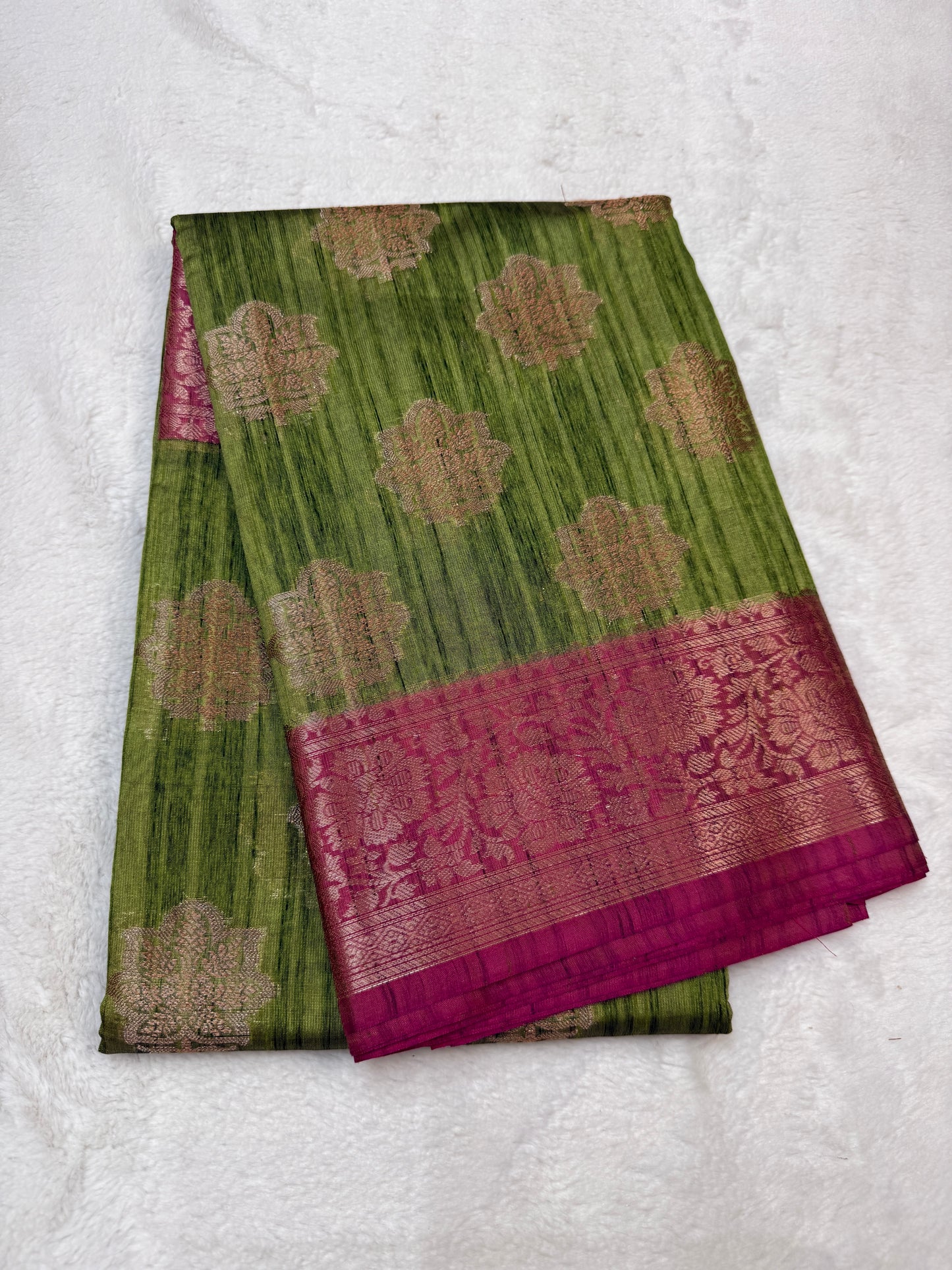 Multicolour khadi silk Banarasi saree