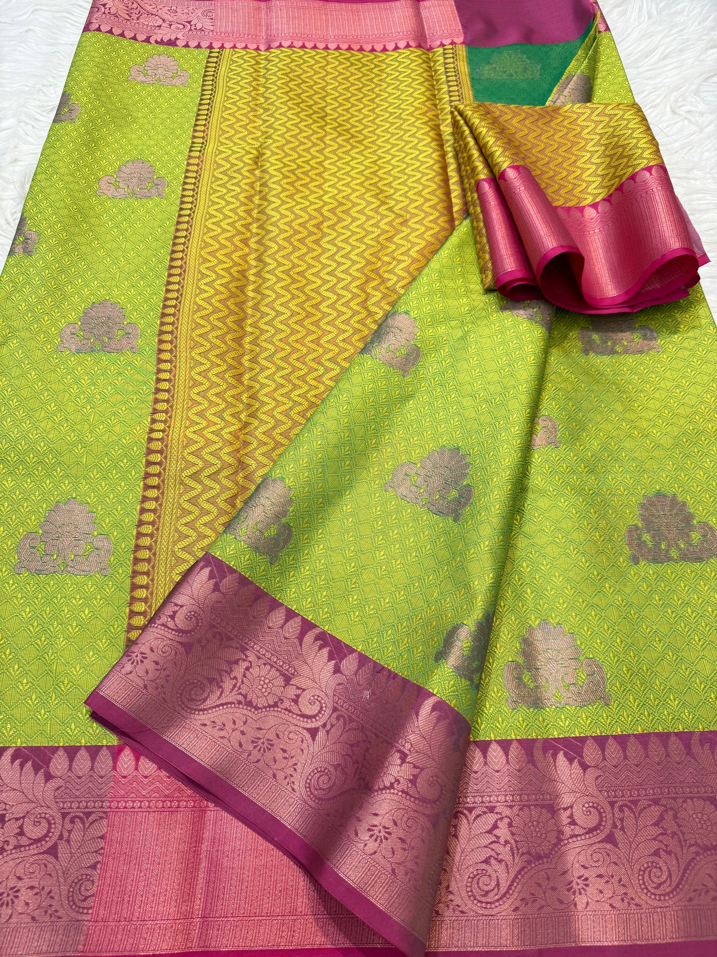 Kora muslin silk Banarasi saree