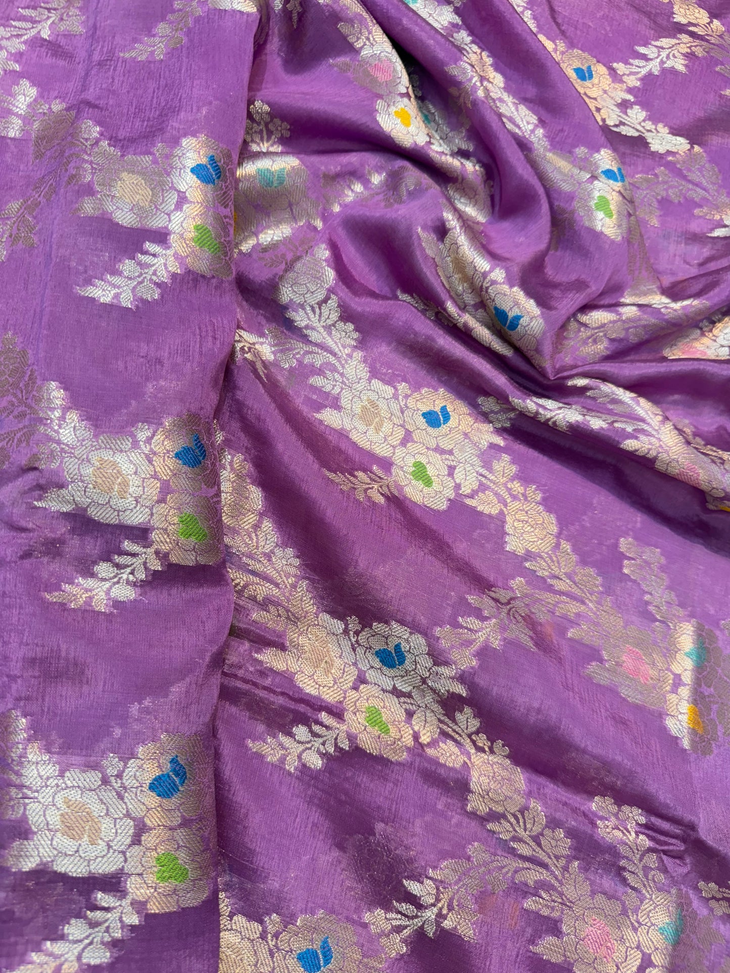 Raw mango Mina banarasi saree