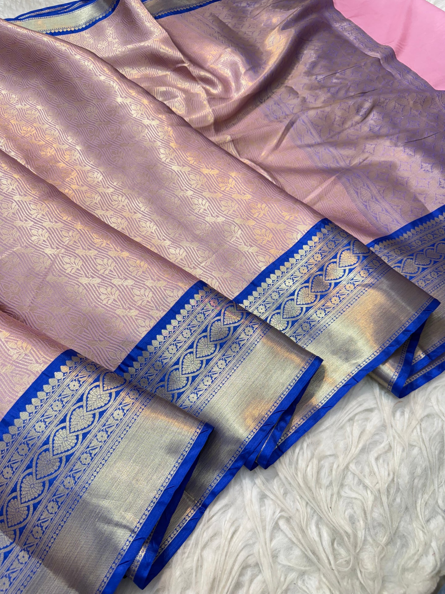 Banaras Semi kanchi brocade silk saree
