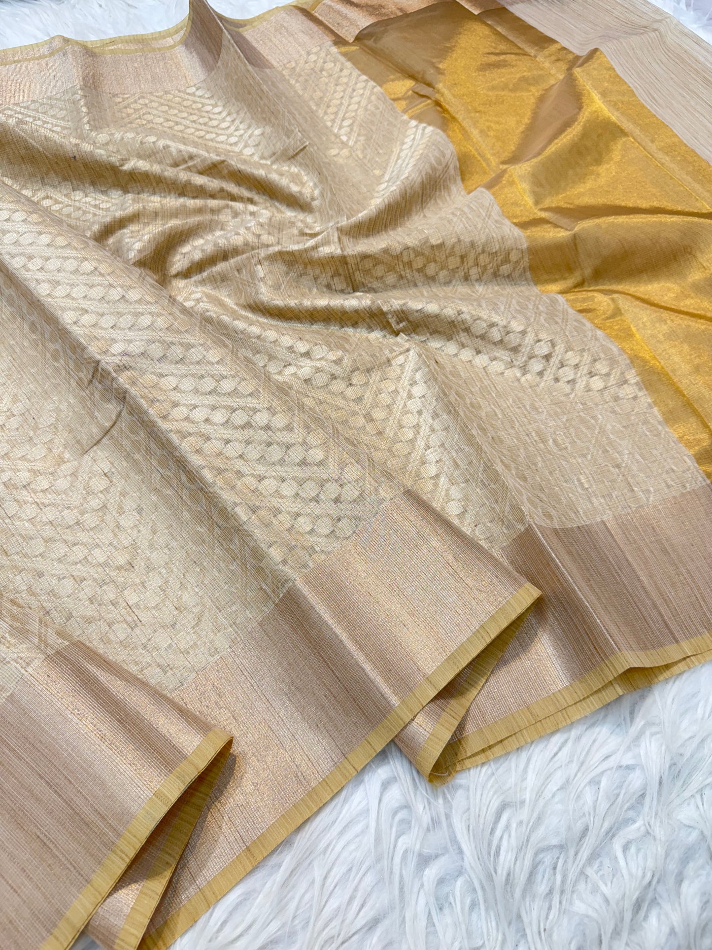 Banarasi semi tusar jute saree