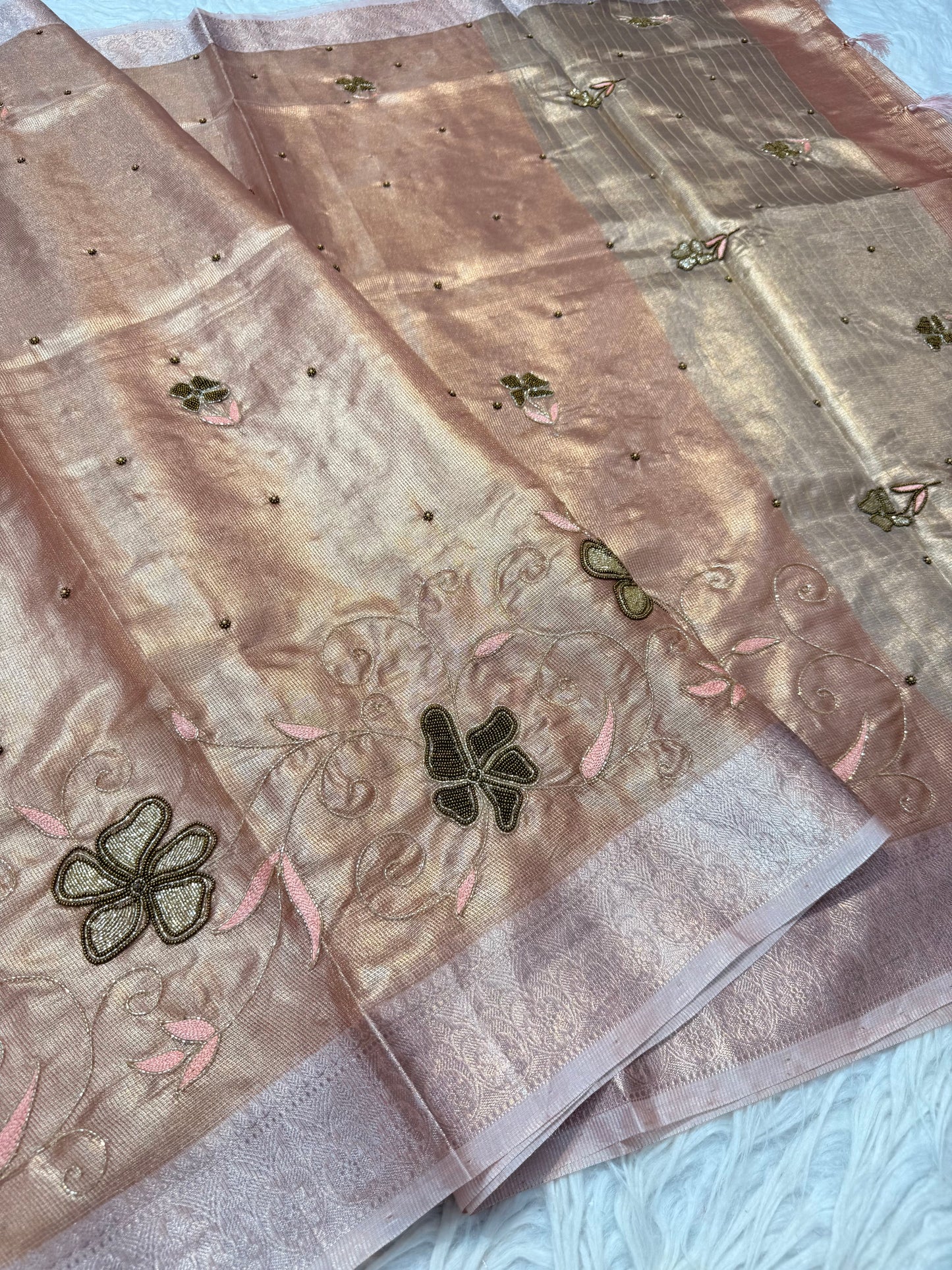 tissue kota handwork banarasi saree se