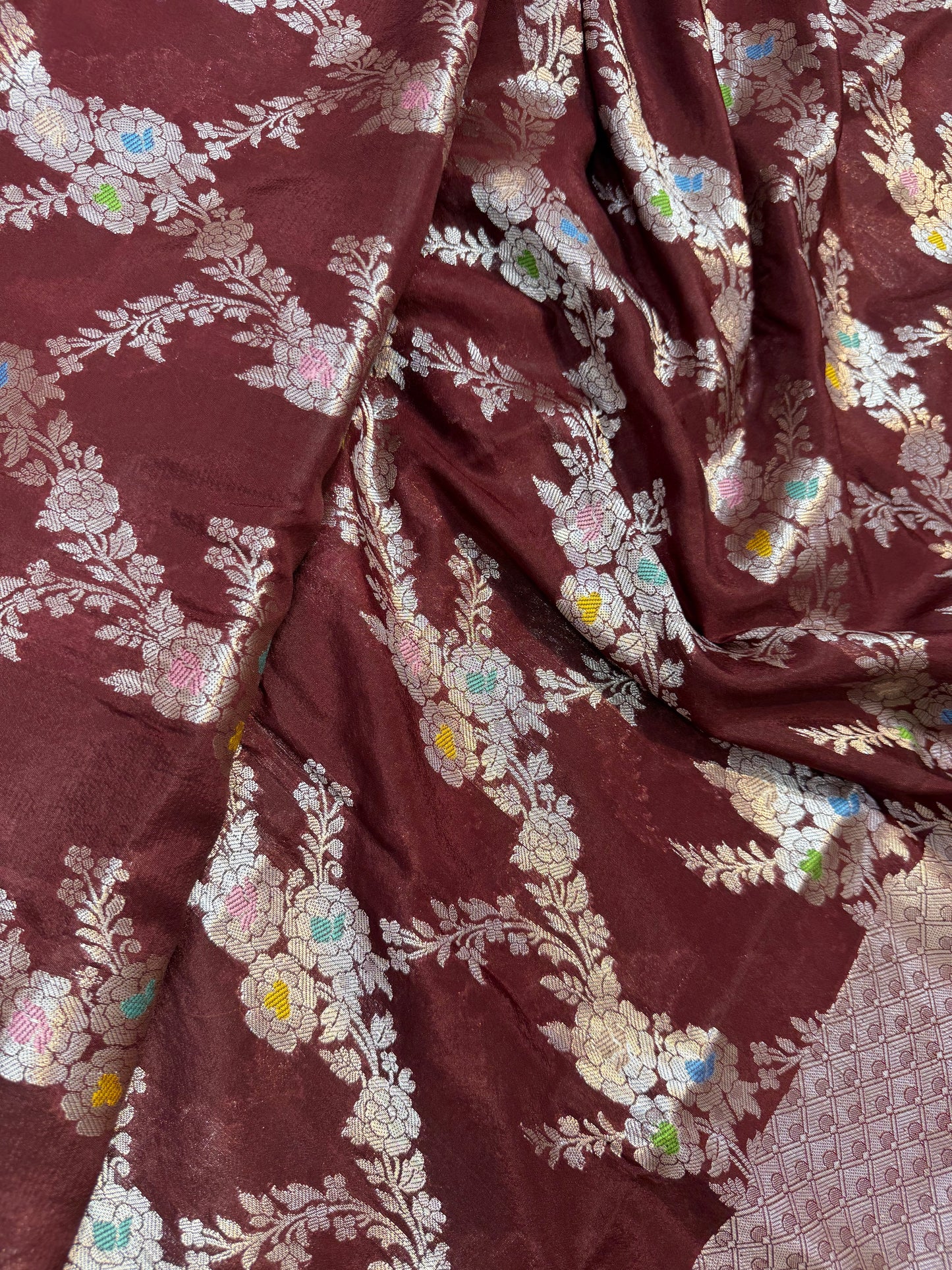 Raw mango Mina banarasi saree
