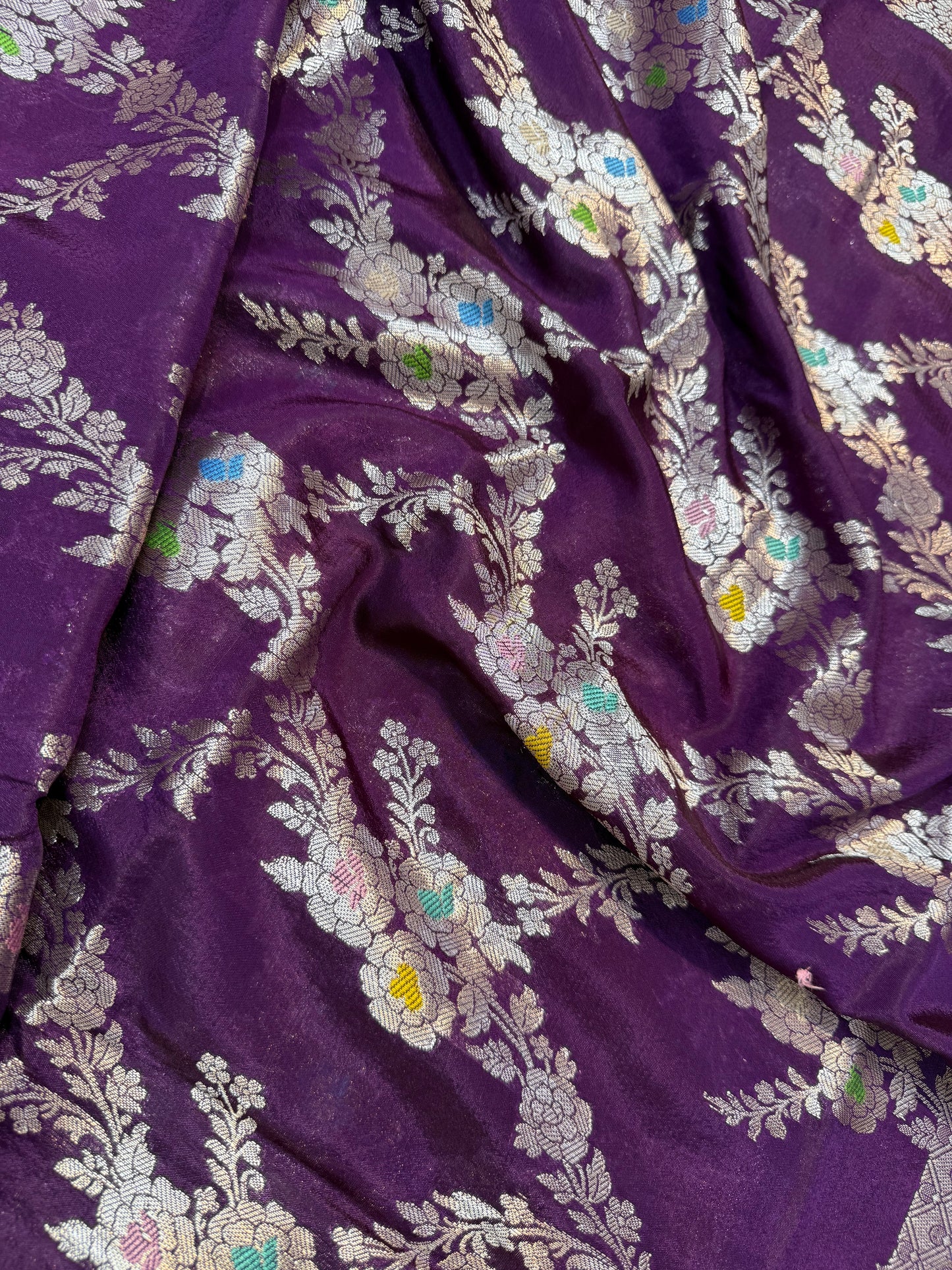Raw mango Mina banarasi saree