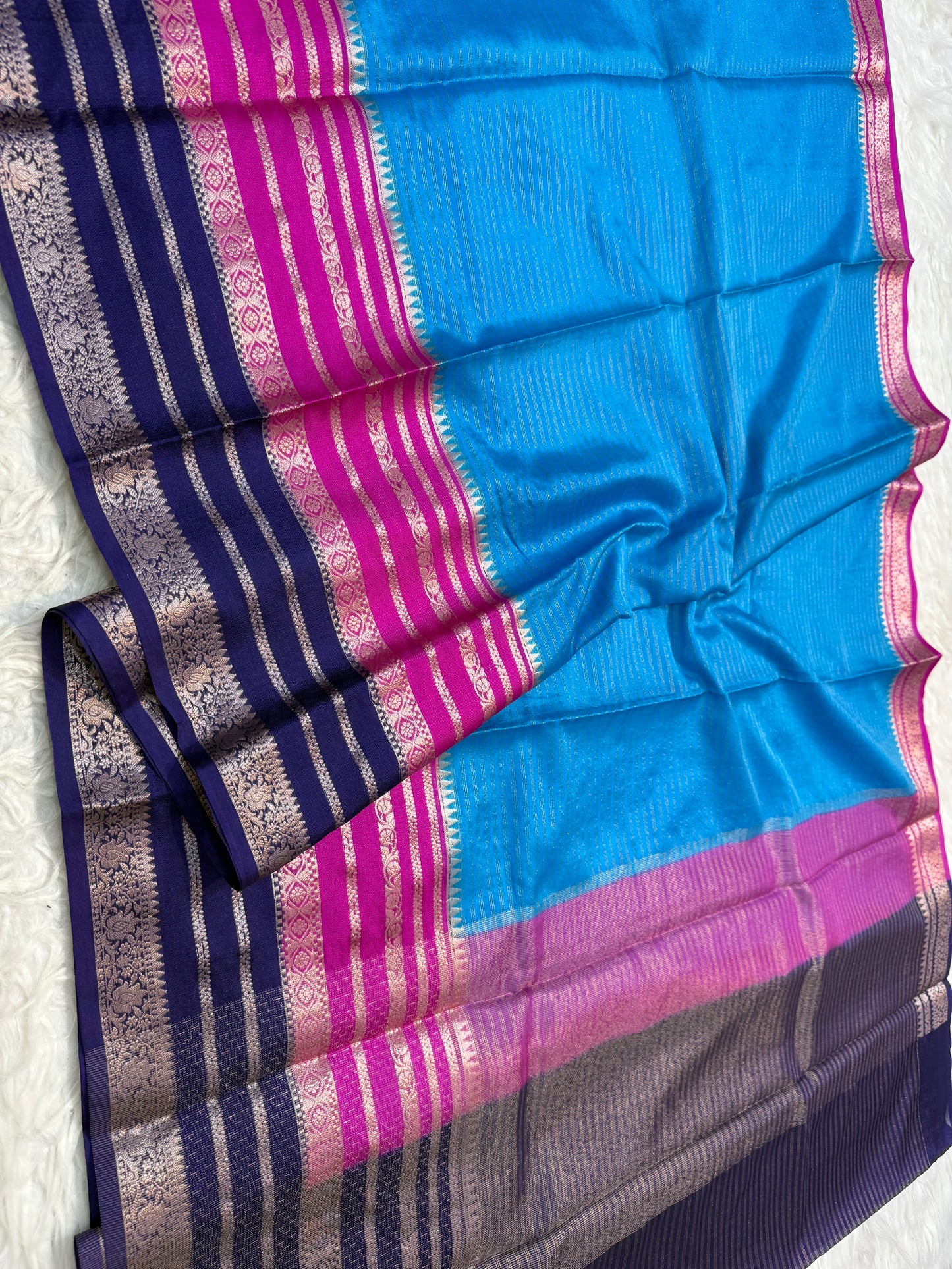 Multicolour silk premium Banarasi saree
