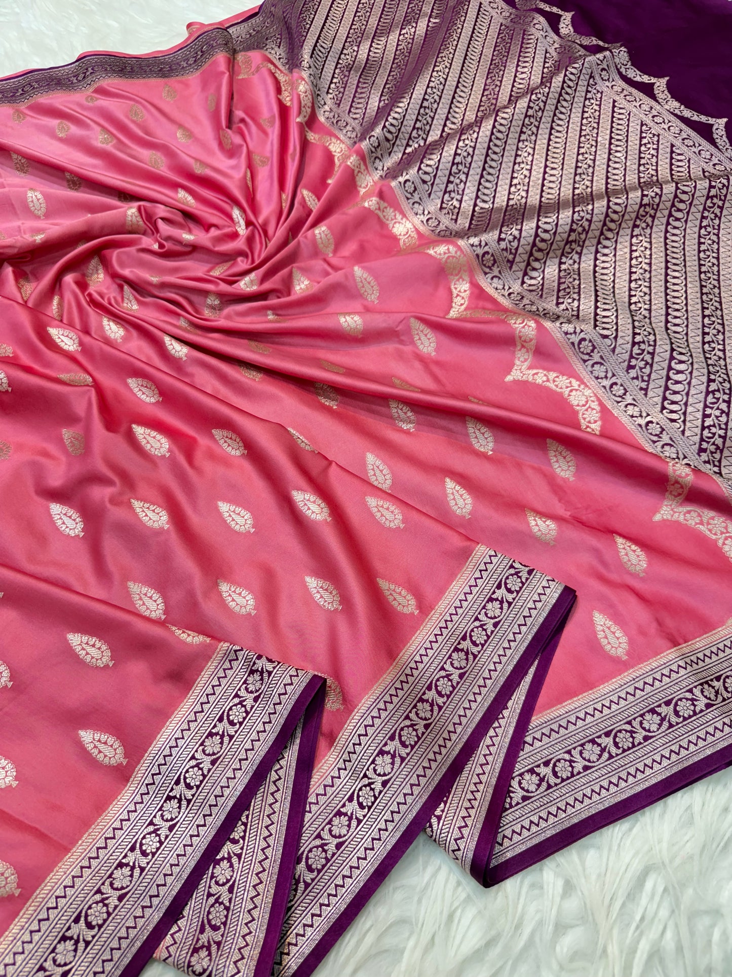 Mashru Silk Banarasi Saree