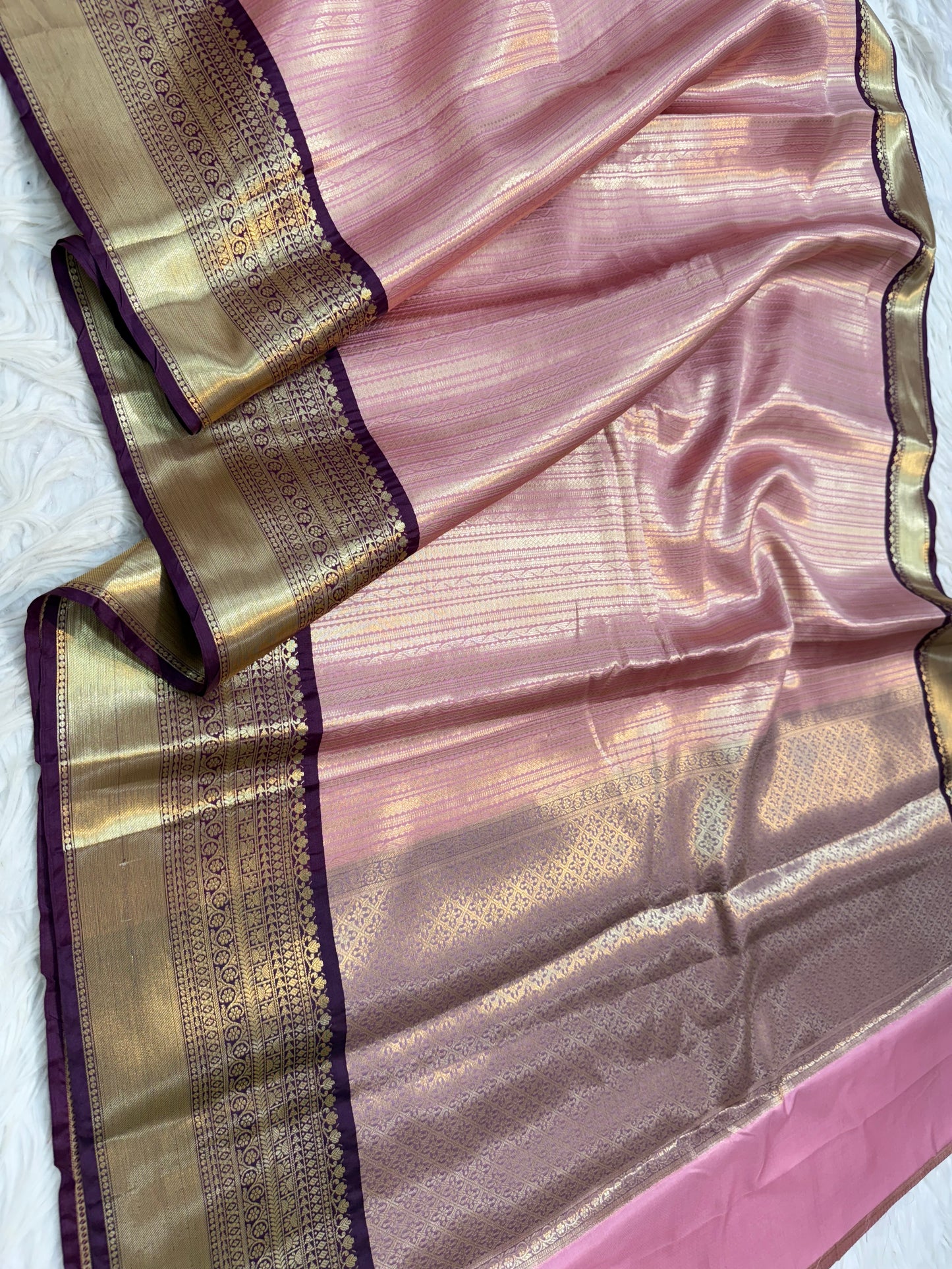 Banaras Semi kanchi brocade silk saree