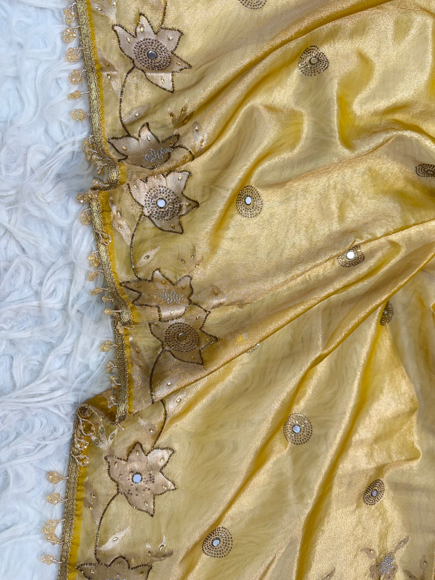 Tissue handwork Banarasi silk saree