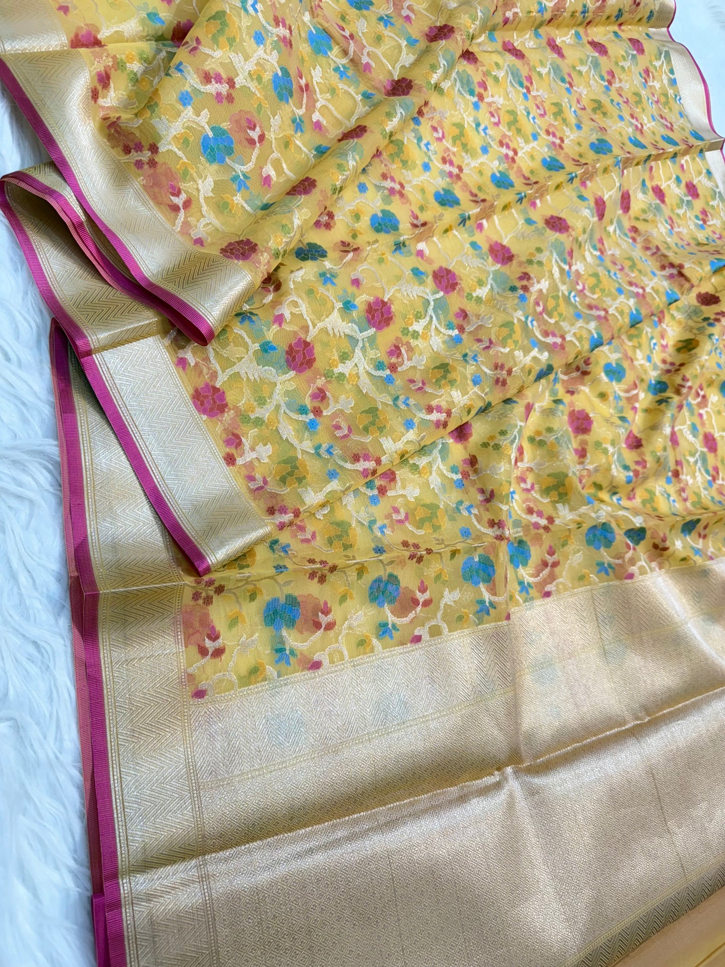 Banarasi kora organza saree
