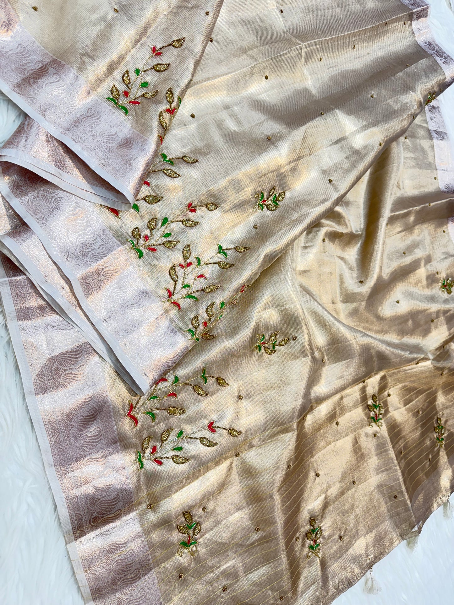 Tissue Kota handwork Banarasi Sarees