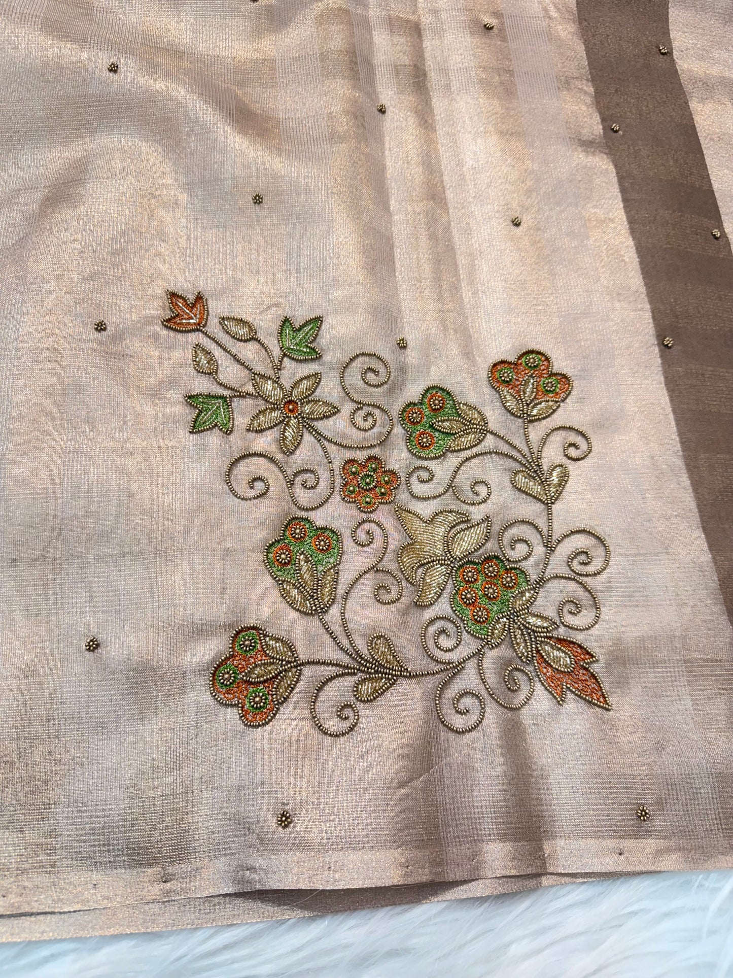 Tissue Kota handwork Banarasi Sarees