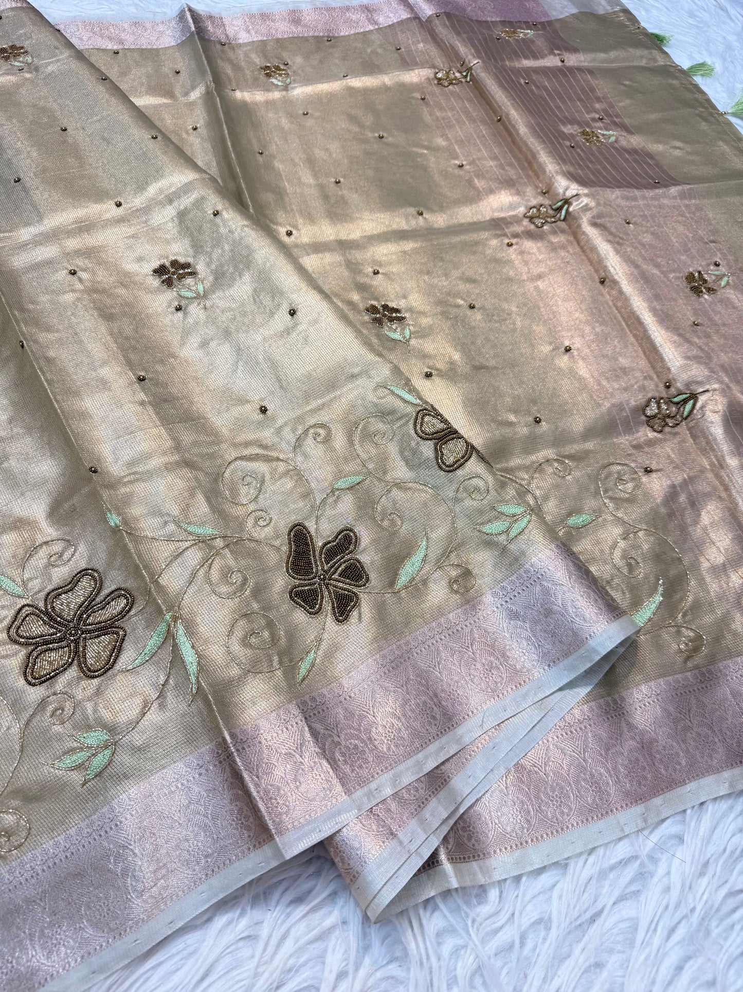 tissue kota handwork banarasi saree se