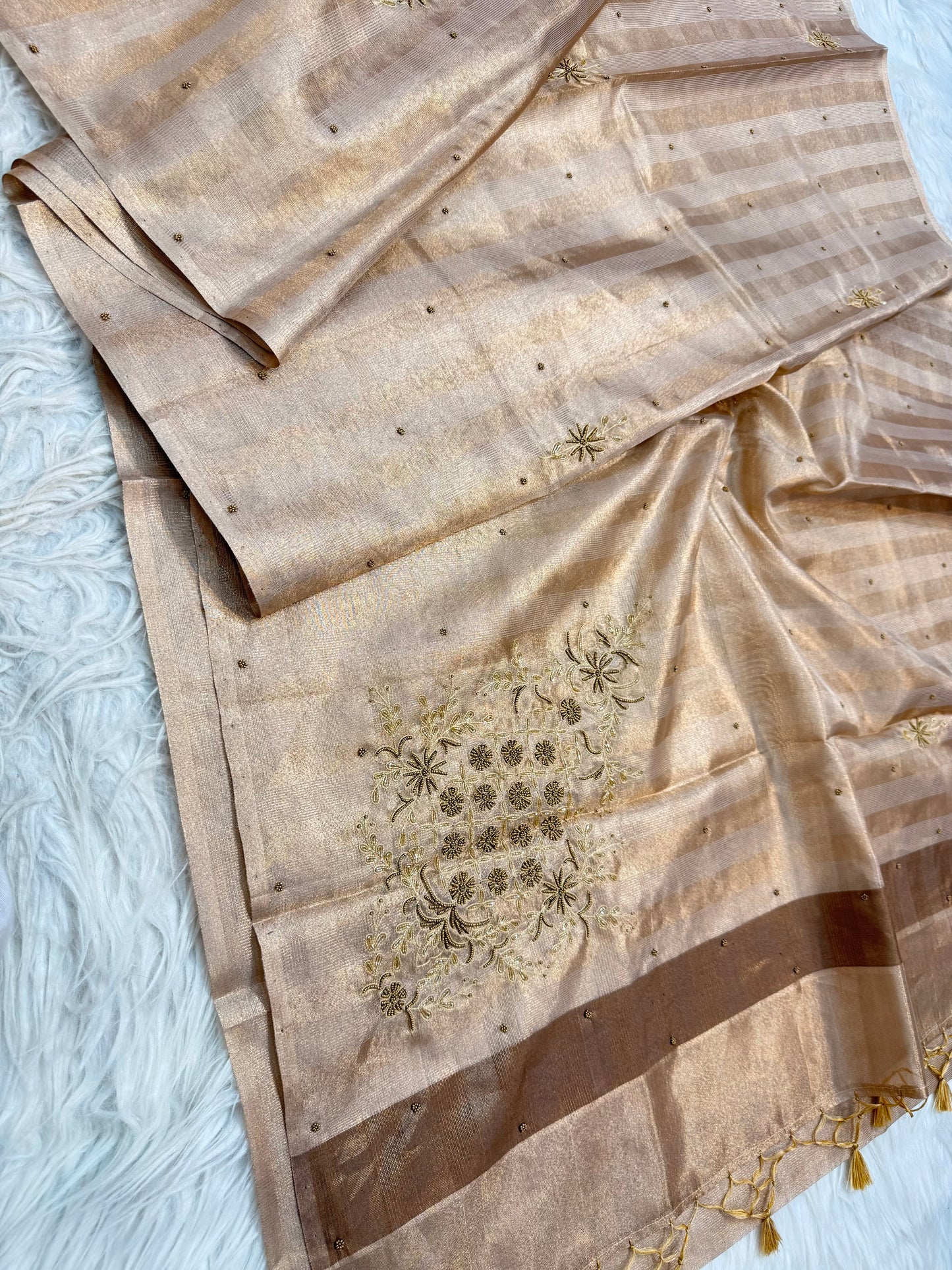 Tissue kota handwork Banarasi saree