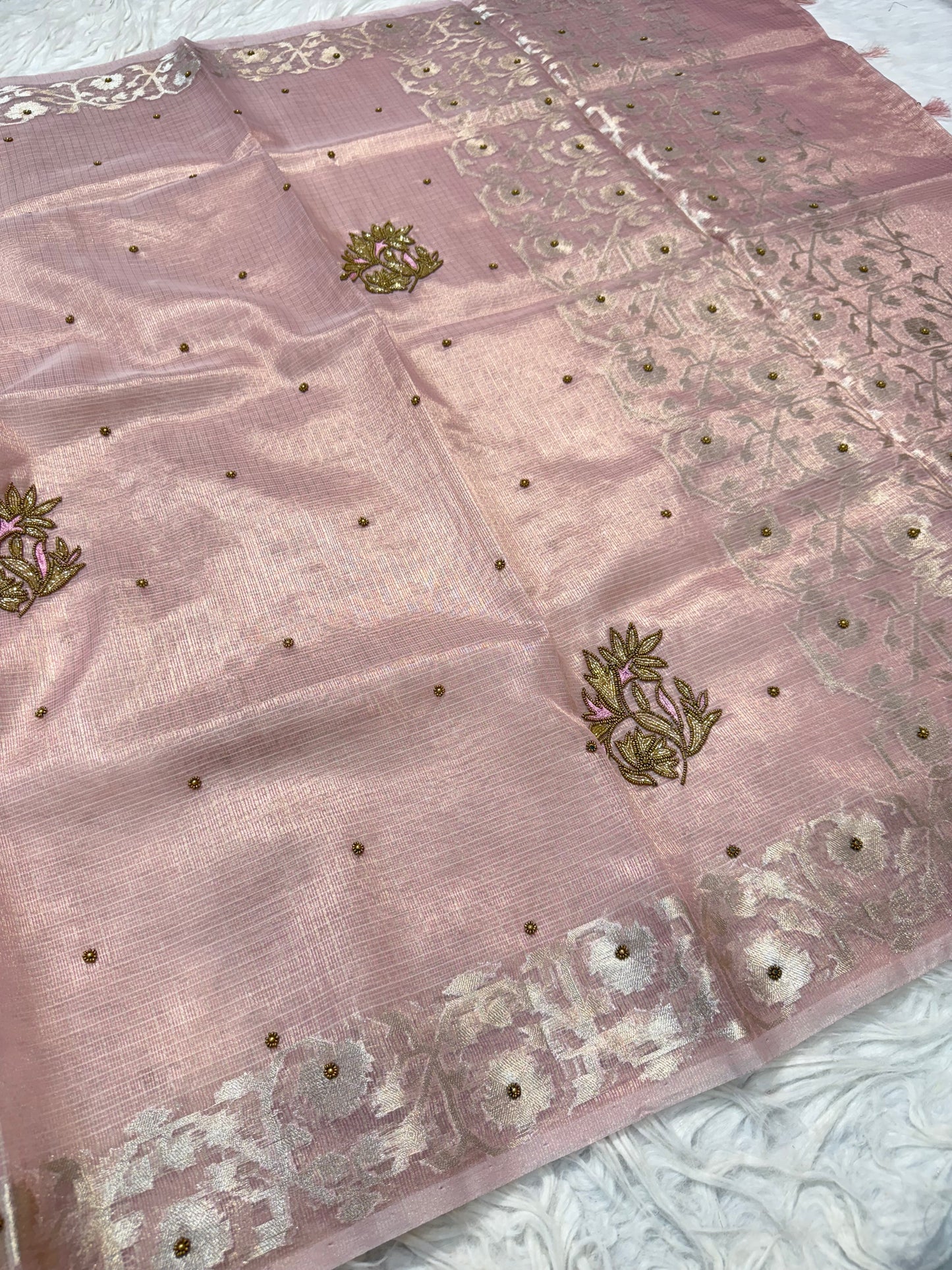 tissue kota handwork banarasi saree se