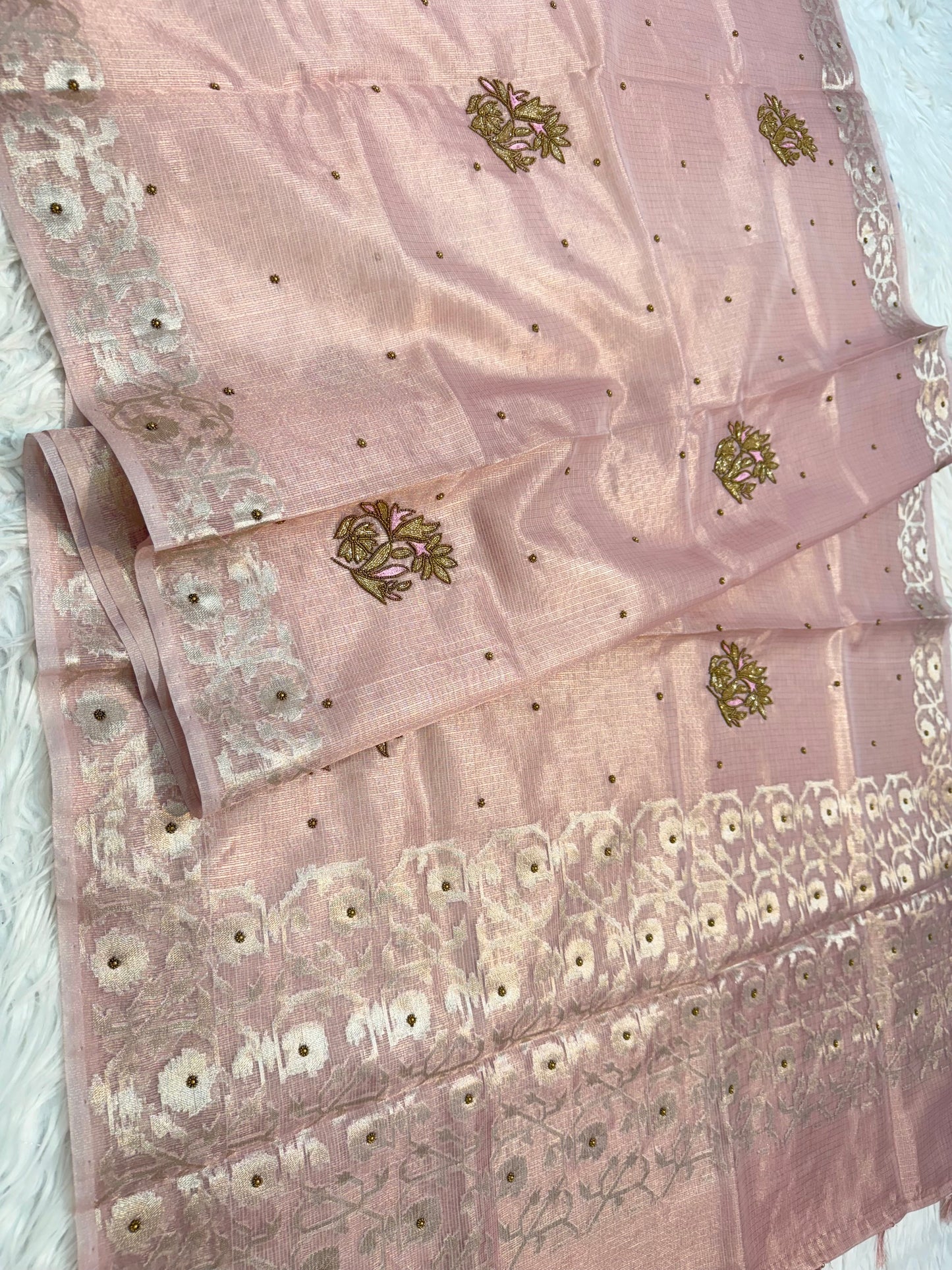 tissue kota handwork banarasi saree se