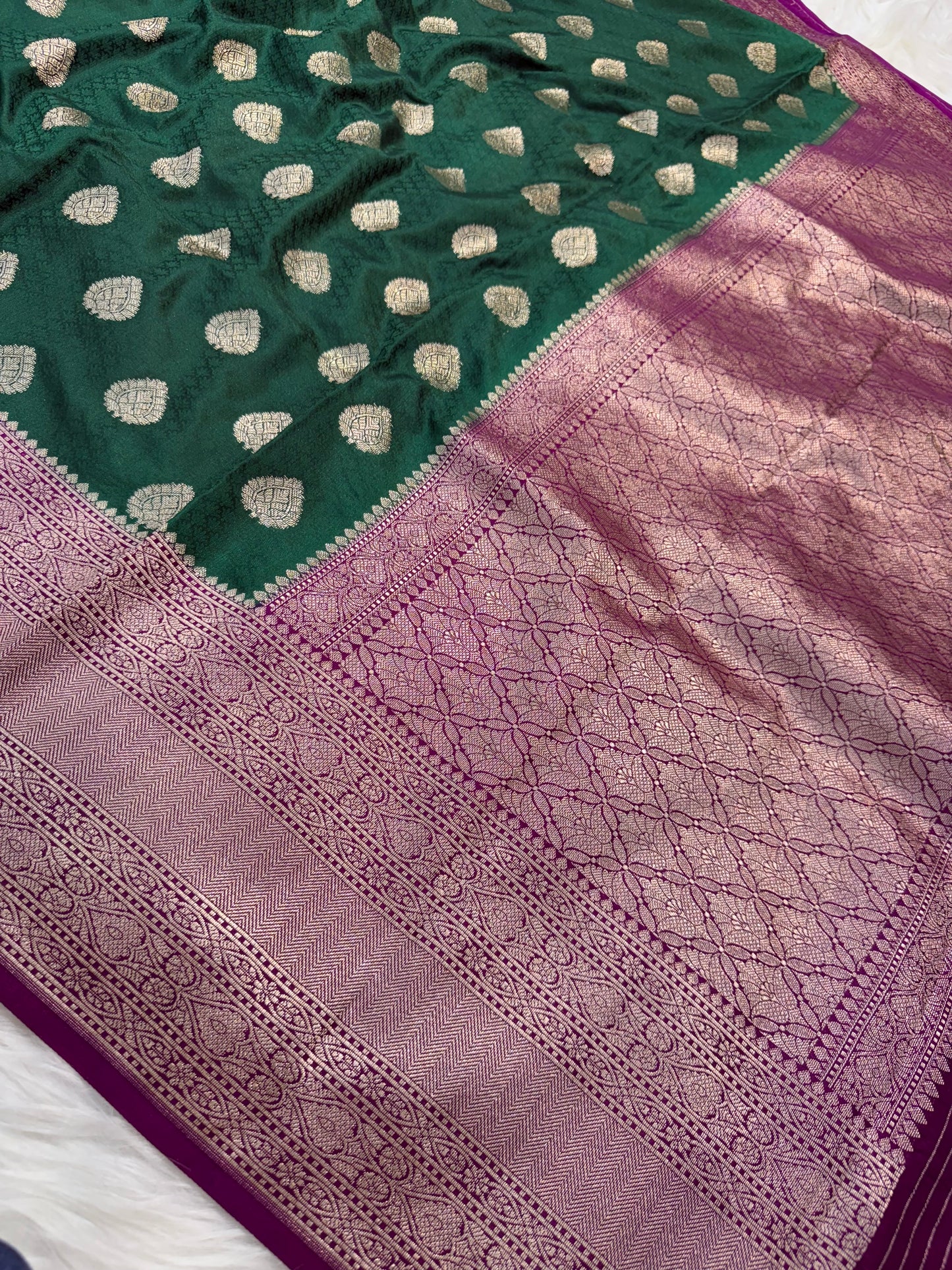 Semi Mashru Silk Banarasi Saree
