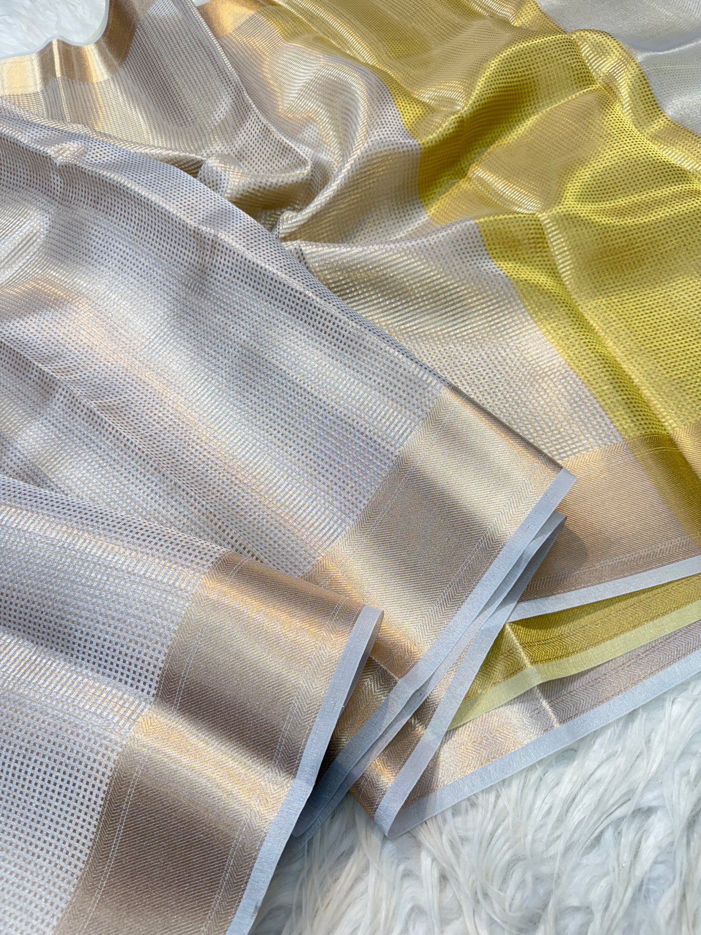 NAYANTHARA MAAM INSPIRED KANJEEVARAM TISSUE SAREE